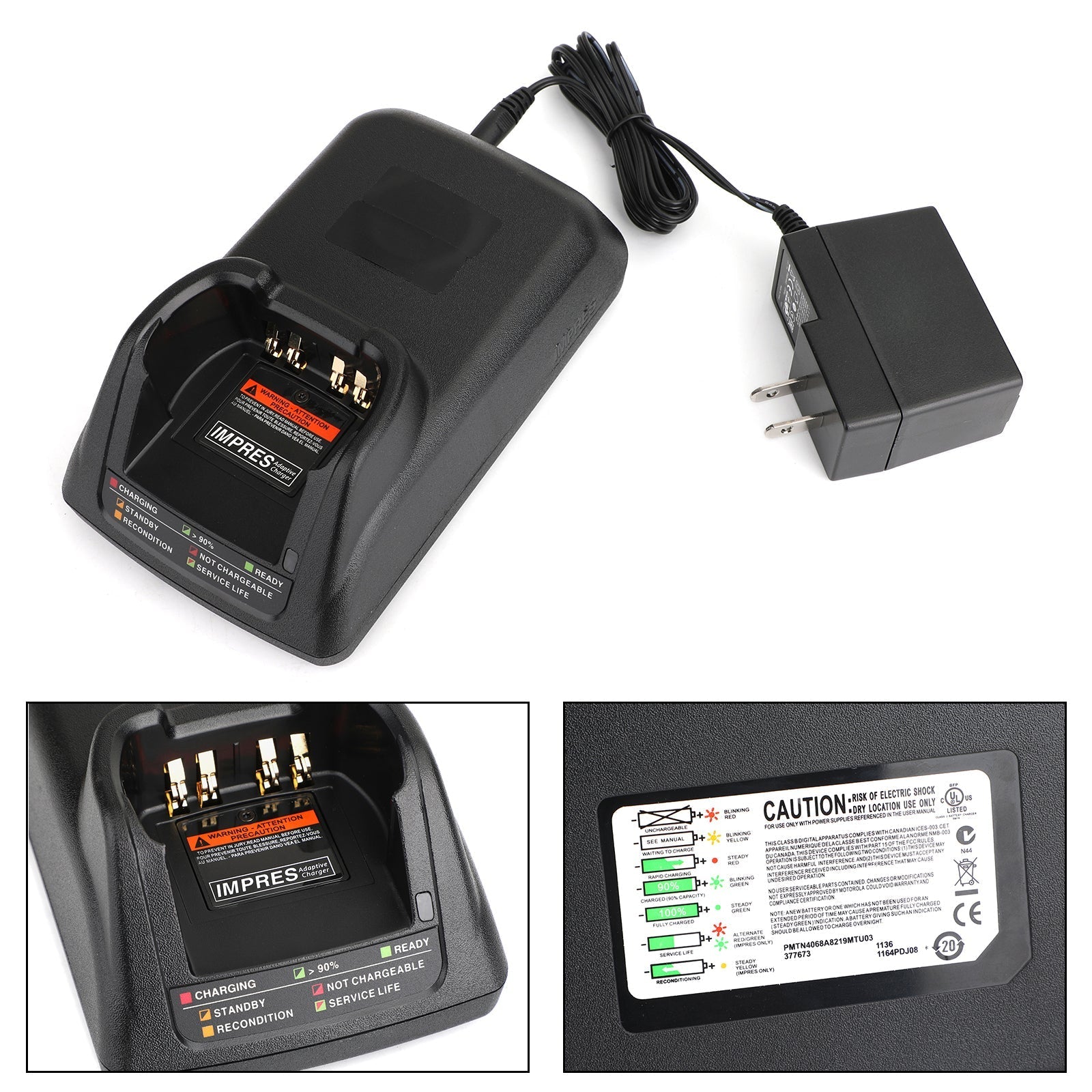 1x chargeur de socle divisé pour Motorola APX7000 APX8000EX APX6000 SRX2200 APX6000