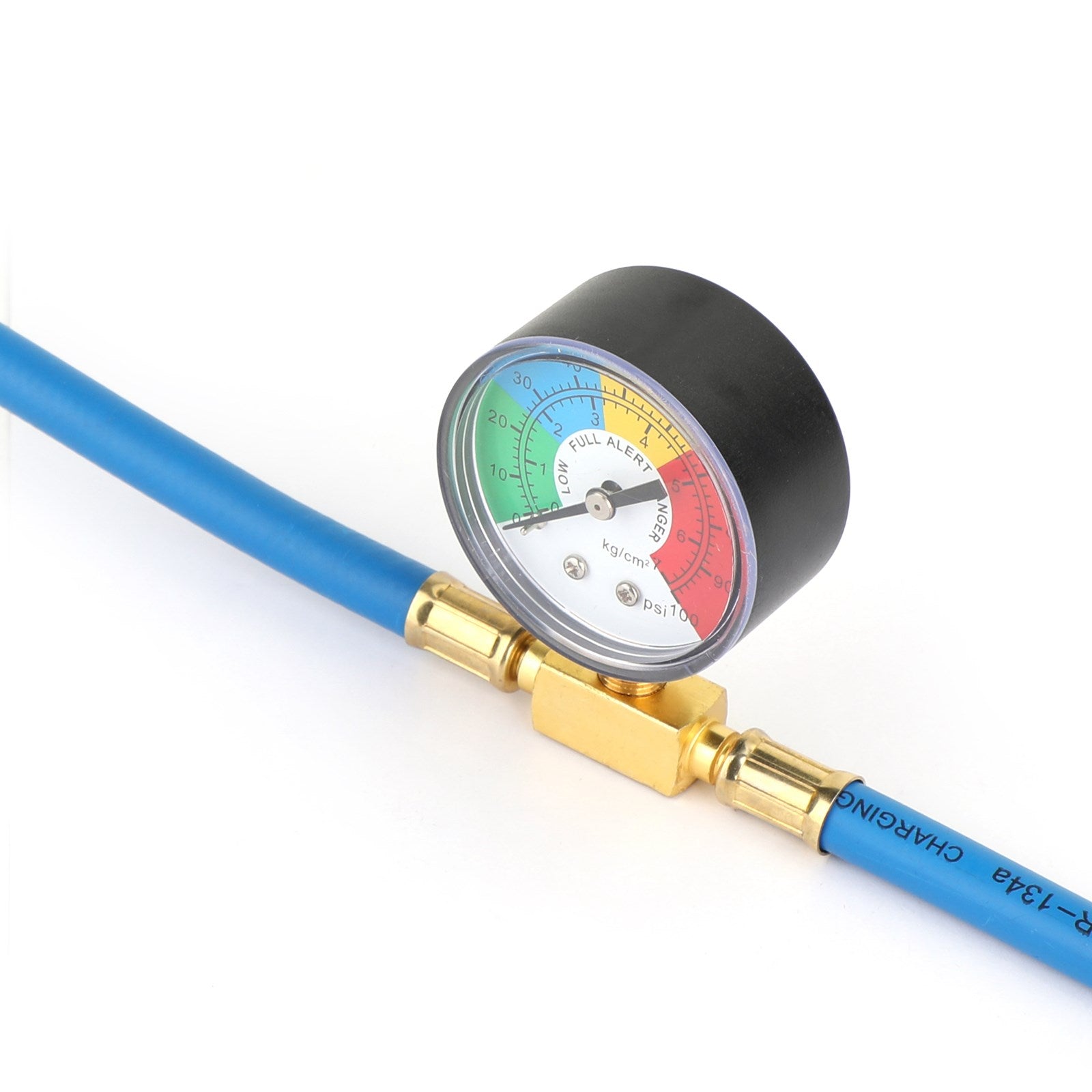 Tuyau de mesure de recharge de réfrigérant AC R134A pour climatisation de voiture automatique avec jauge