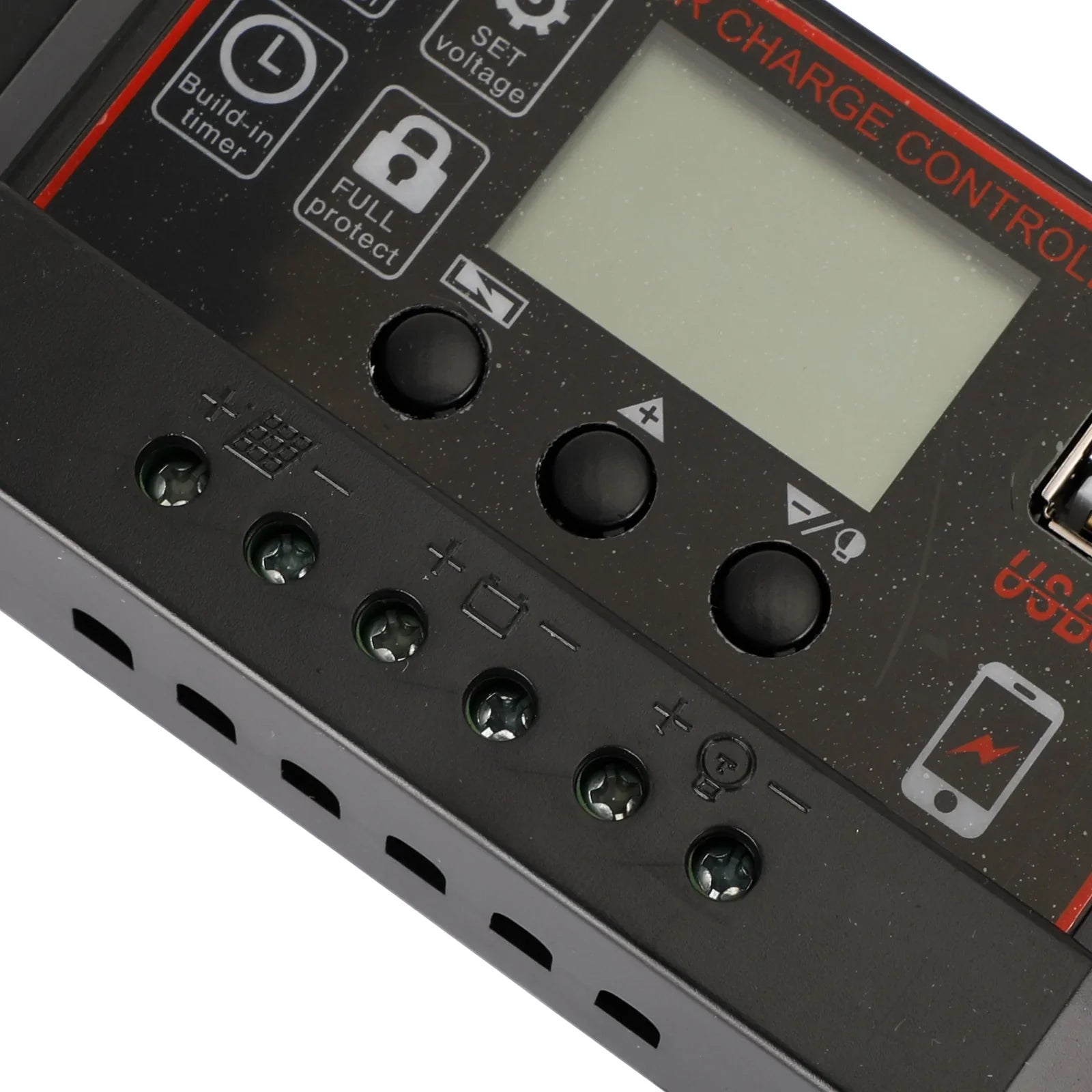 10a/20a/30a kevytpaneelin varaus PWM LCD Dual USB 12V/24V