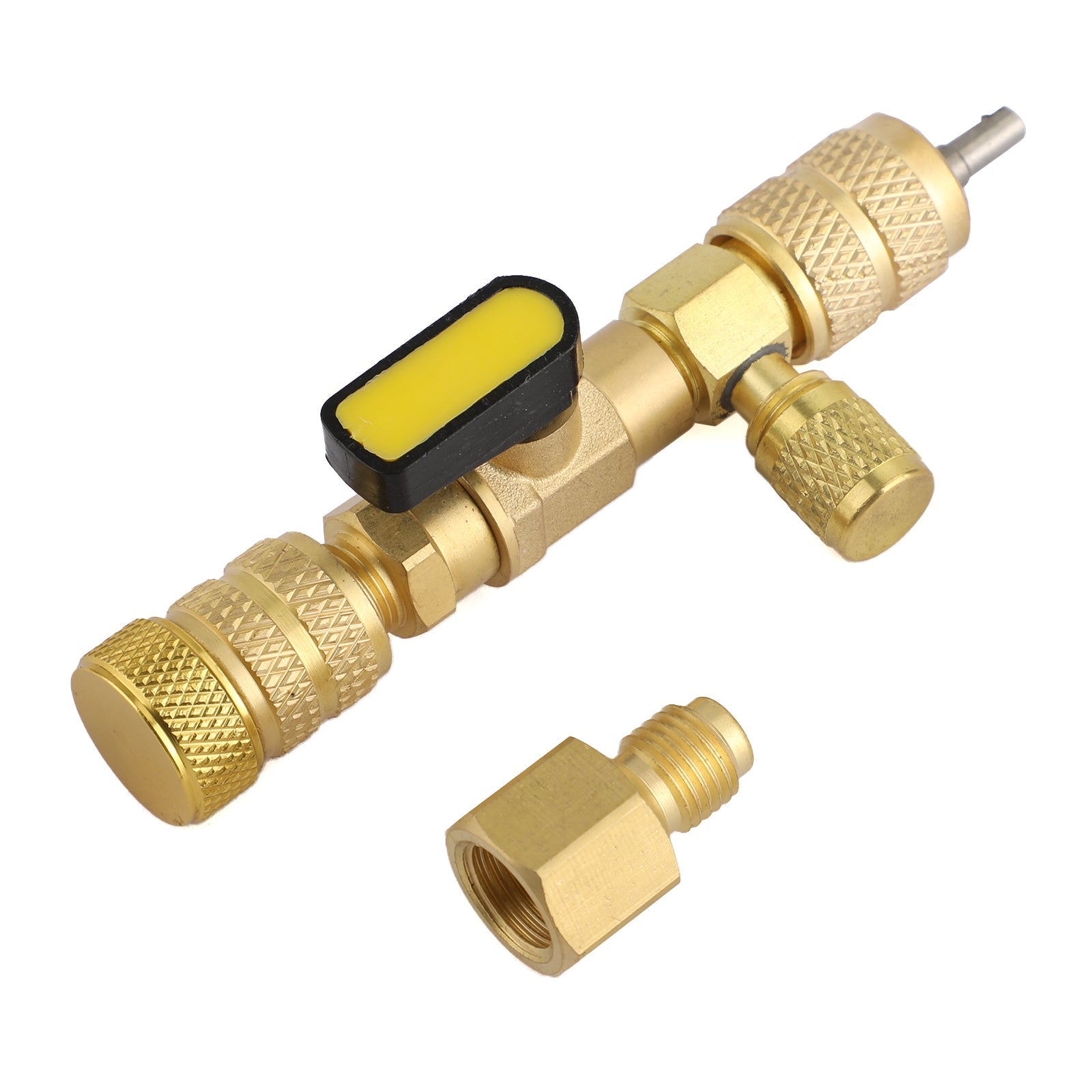 Outil d'installation de port double taille 1/4" et 5/16" HVAC AC Valve Core Remover