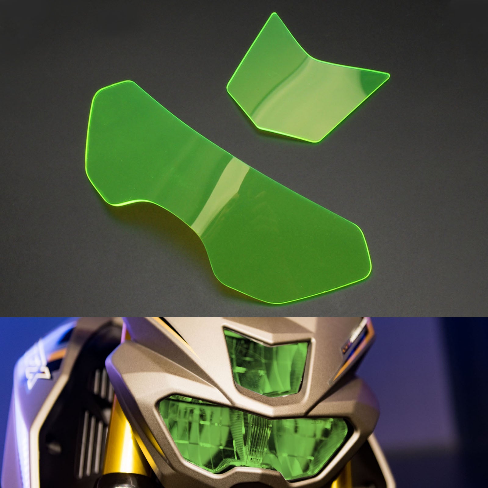 Yamaha MT-15 M-Slaz M Slaz 16-18 Generic Smoke Front Lighthouse -linssin suojaaminen