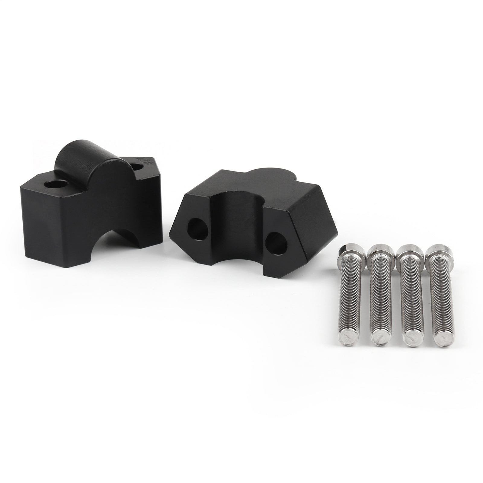 Pinces de montage de guidon de moto en aluminium 7/8 "22mm pour Kawasaki Z250 BLK générique