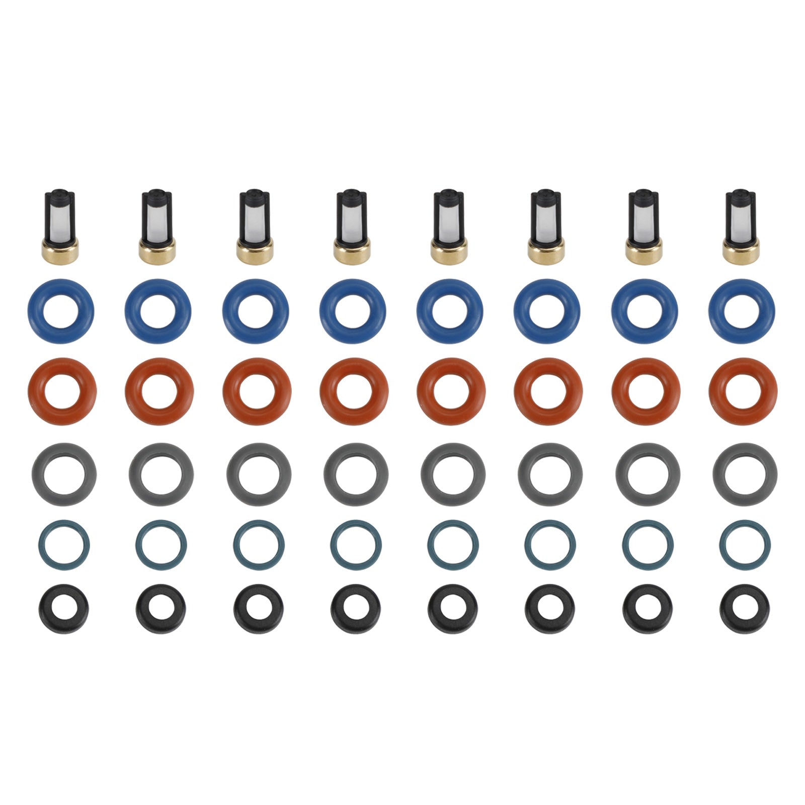 Volvo S80 XC90 4.4L 8 pièces Kit de joint de réparation 'injecteurs de carburant bouchon de filtre FJ1073 85212247 1550589 86536080 024078918 55559397 1581552