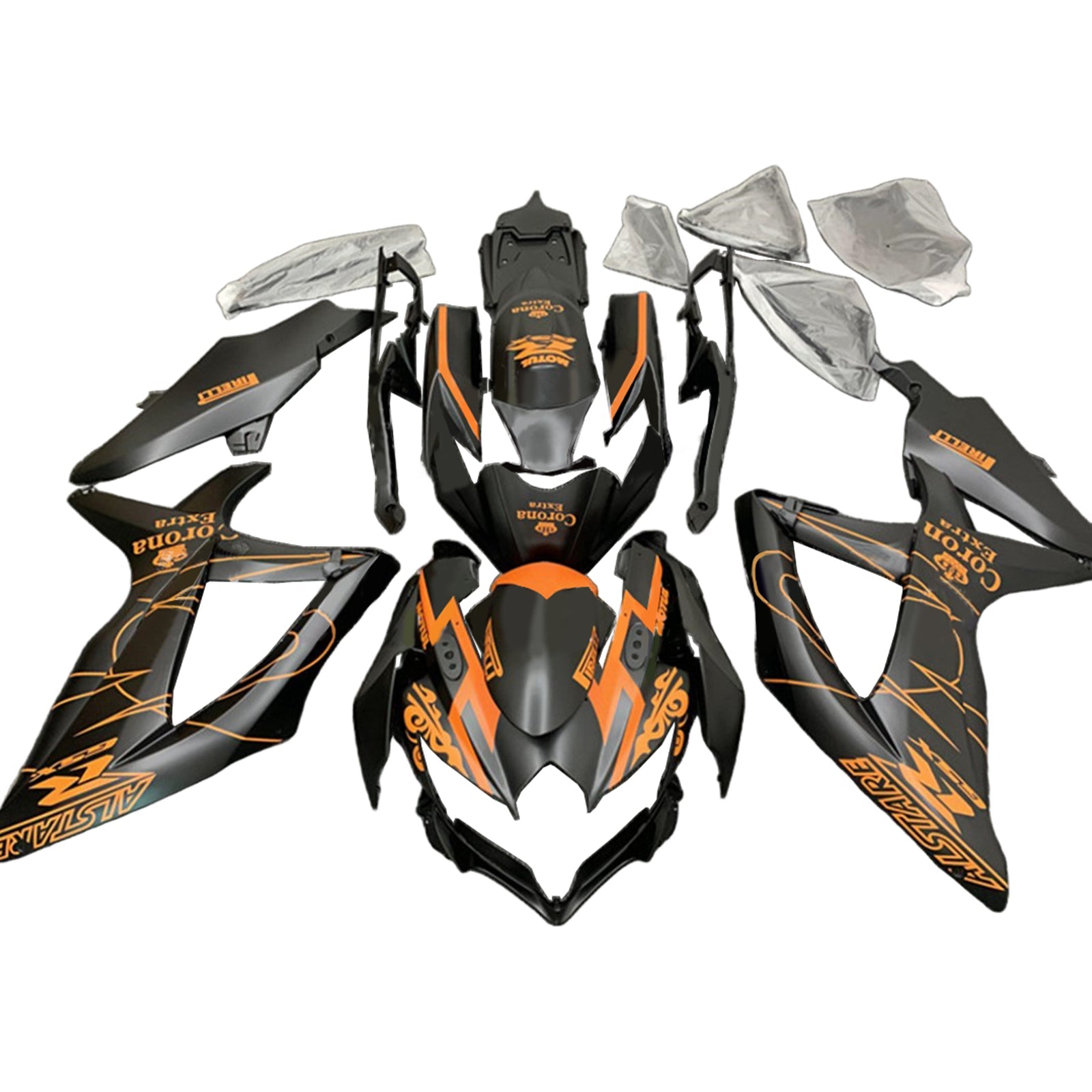 Amotopart Suzuki GSXR 600/750 2008-2010 K8 Kit Carrosserie Plastic Abs