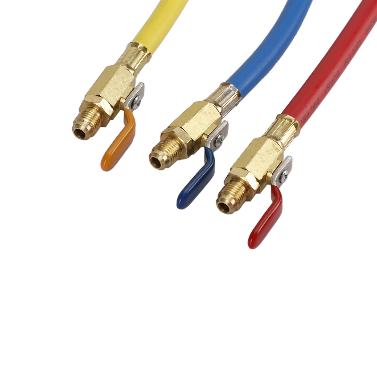 Tuyau de charge R410A 3 pièces avec robinets à tournant sphérique pour climatisation de réfrigération HVAC