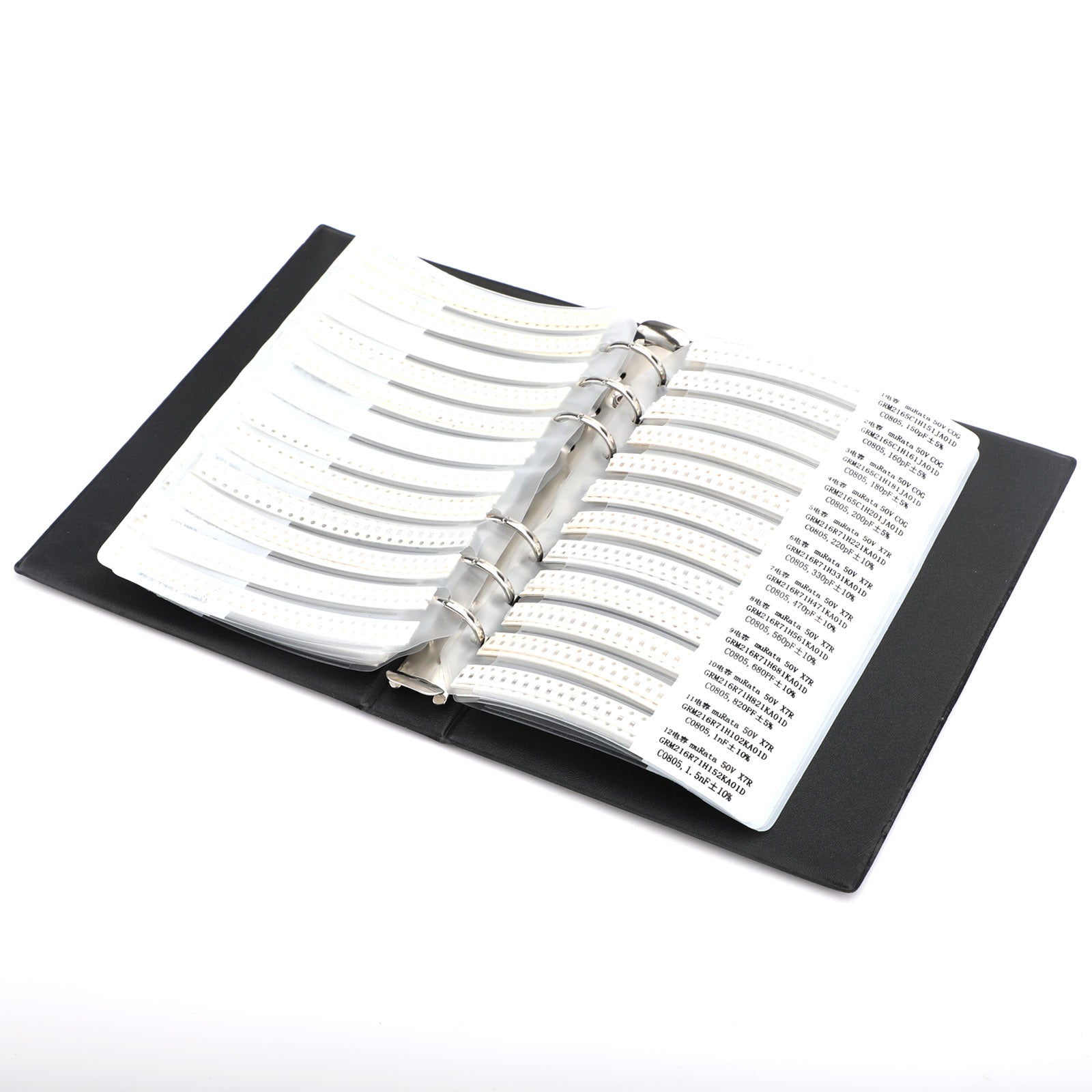 Próbka kondensatora SMD0805 92 wartości * 50 sztuk = 4600 sztuk Zestaw kondensatorów SMD