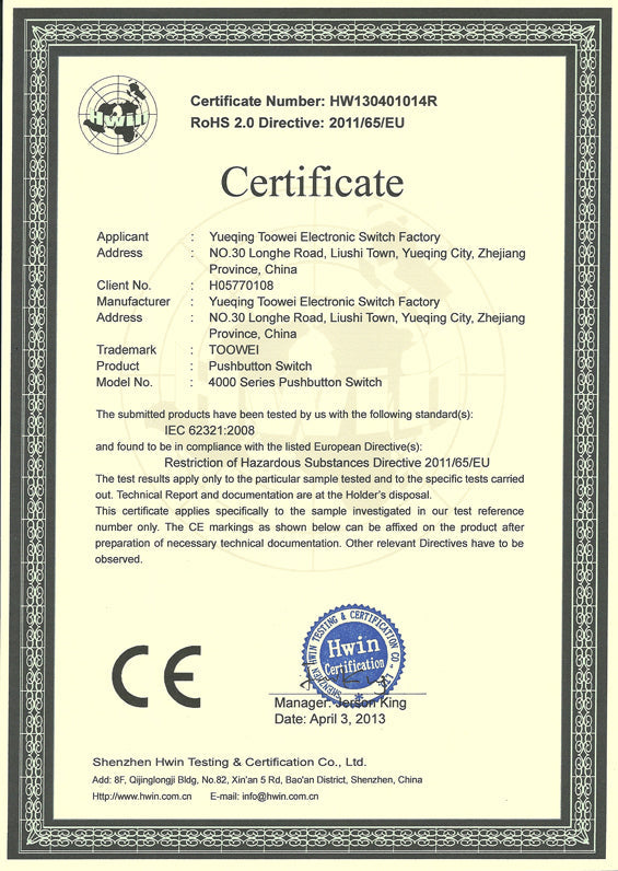 IP67 Wodoodporne przyciski przycisków 12 mm Jakość przemysłowa Zatrzymaj