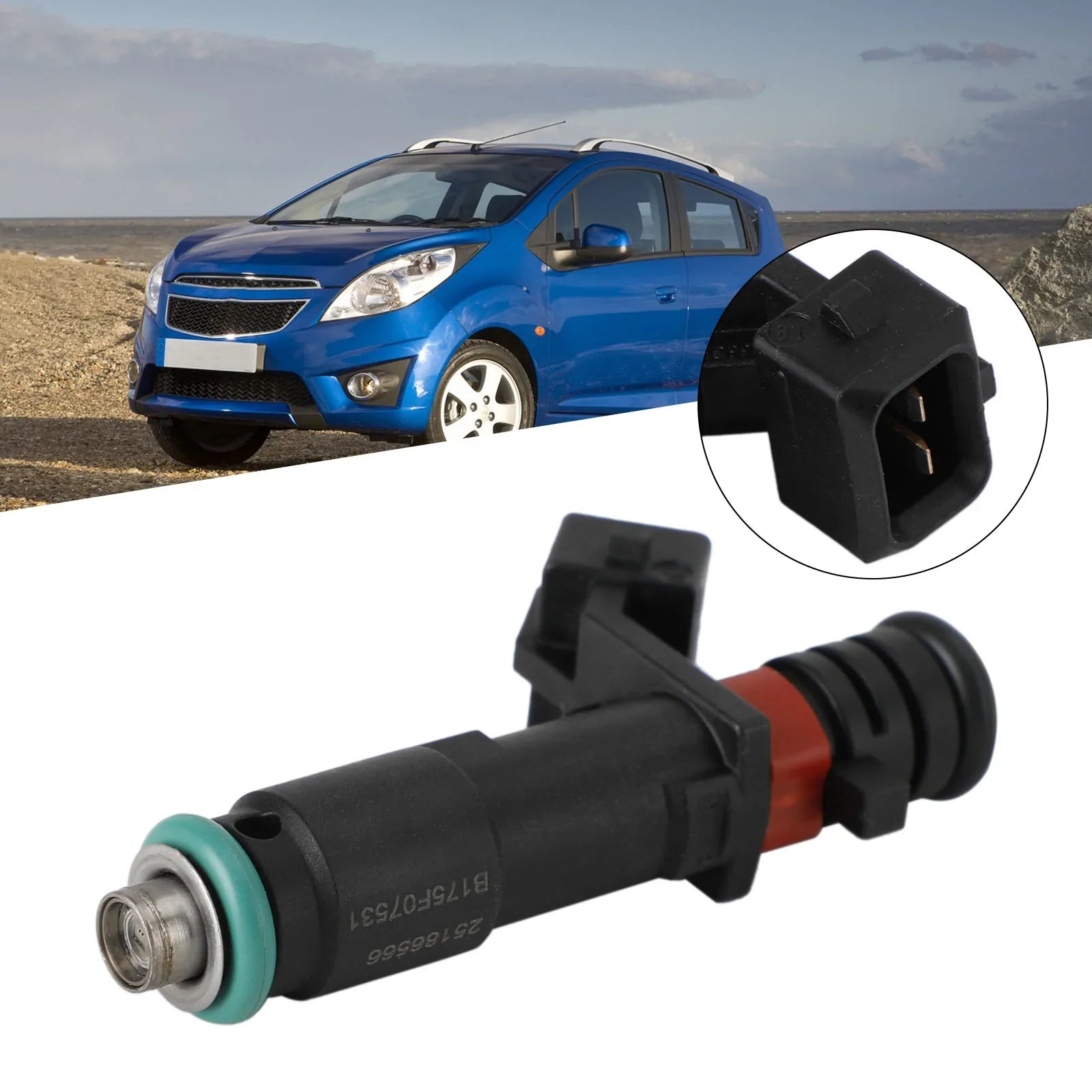 Chevrolet Spark 2011-2015 1.2L L4 INJ675 1 szt. Wtryskiwacze paliwa 96800843