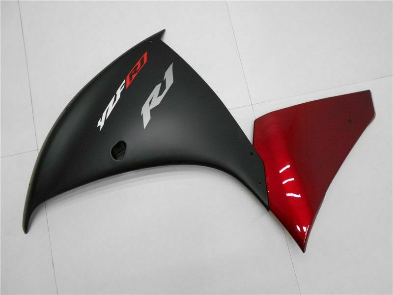 Amotopart Injection Plastique ABS Carénage Fit pour Yamaha YZF R1 2009-2011 Rouge Noir Generic