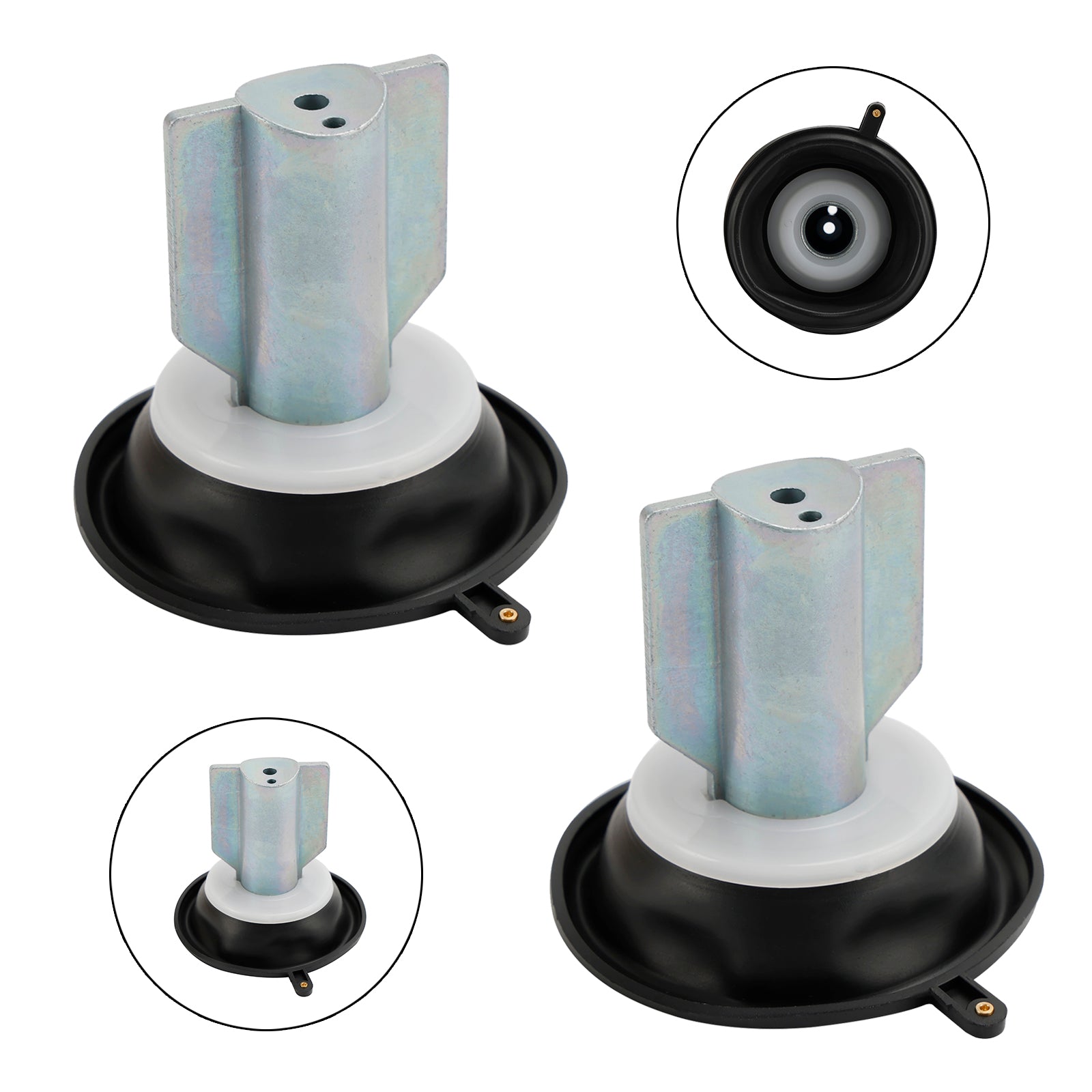 Diafragma de pistón de carburador de 2 uds apto para Kawasaki PRAIRIE 700 KVF650 KVF700