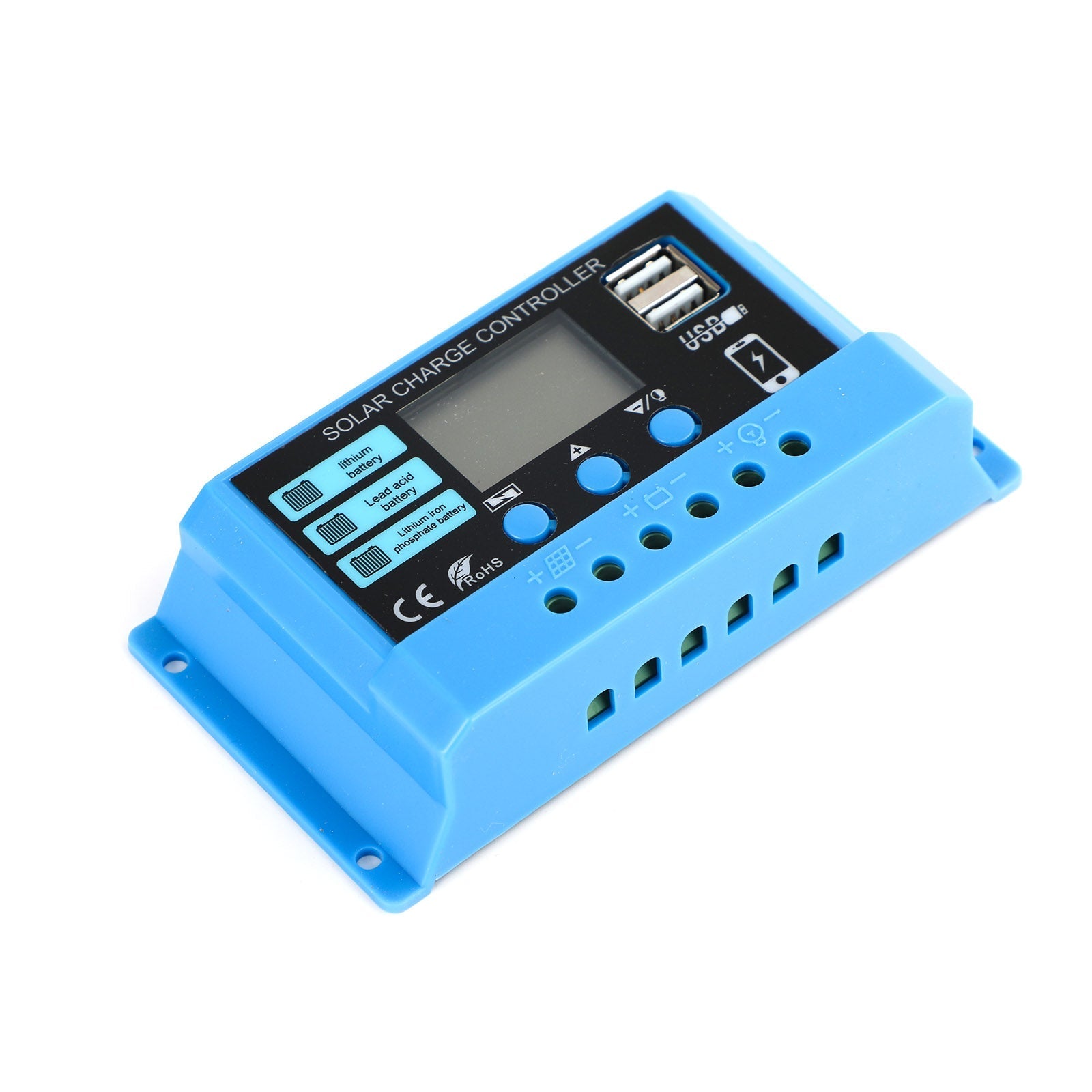 PWM 10A 20A 30A Krmilnik sončne obremenitve za sončno ploščo 100W 200W 300W