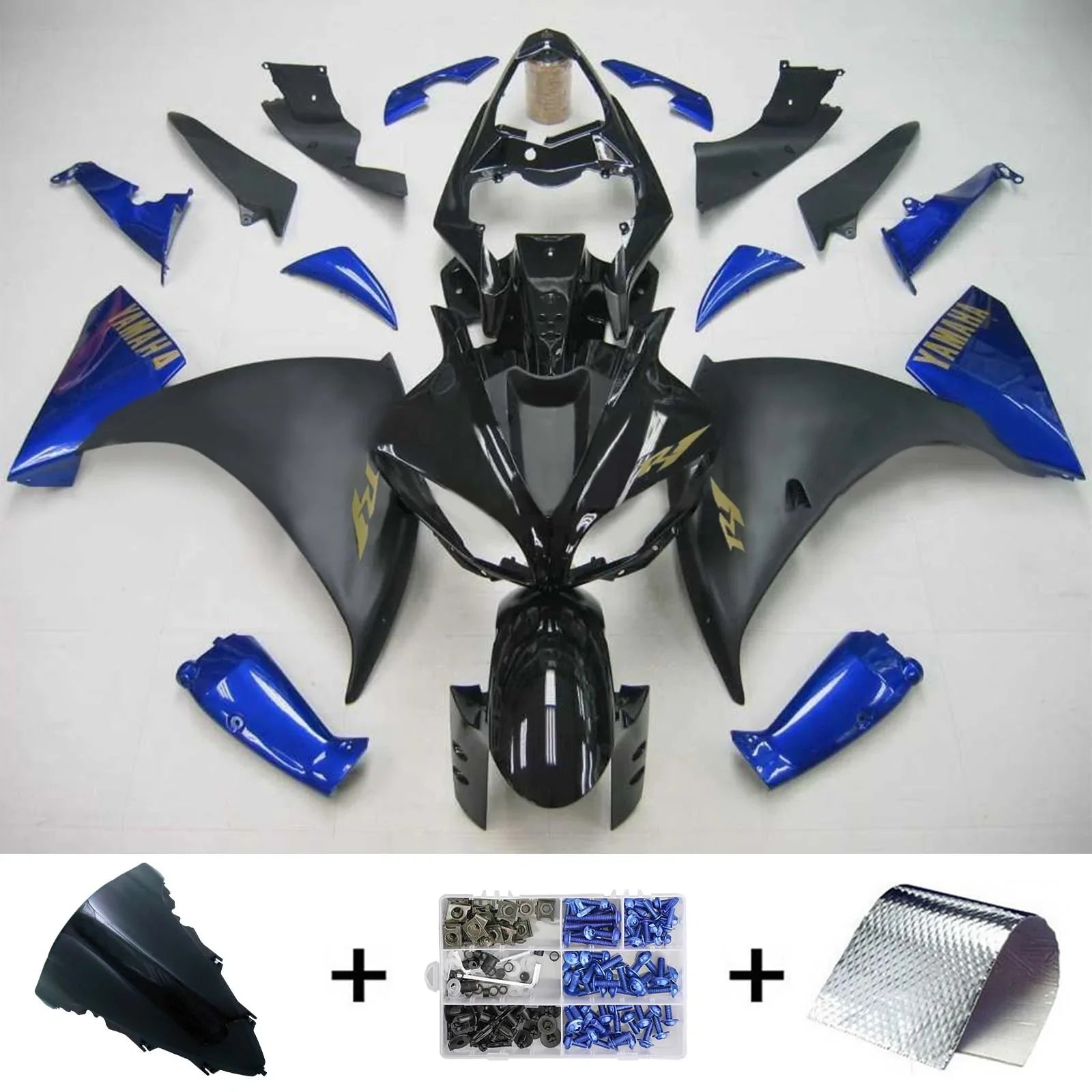 Kit de carénage Amotopart pour Yamaha YZF 1000 R1 2009-2011 générique