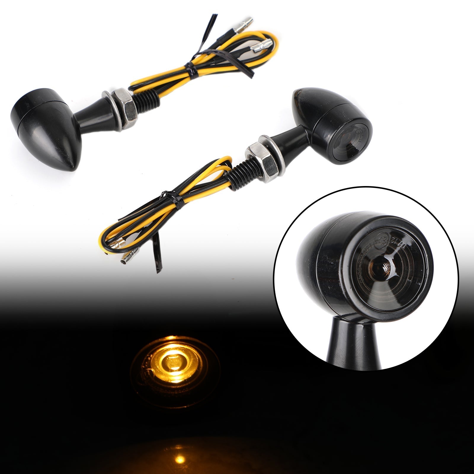 Mini Bullet Motorcycle LED-richtingaanwijzer Lamp Remlicht 12V M7 Generiek