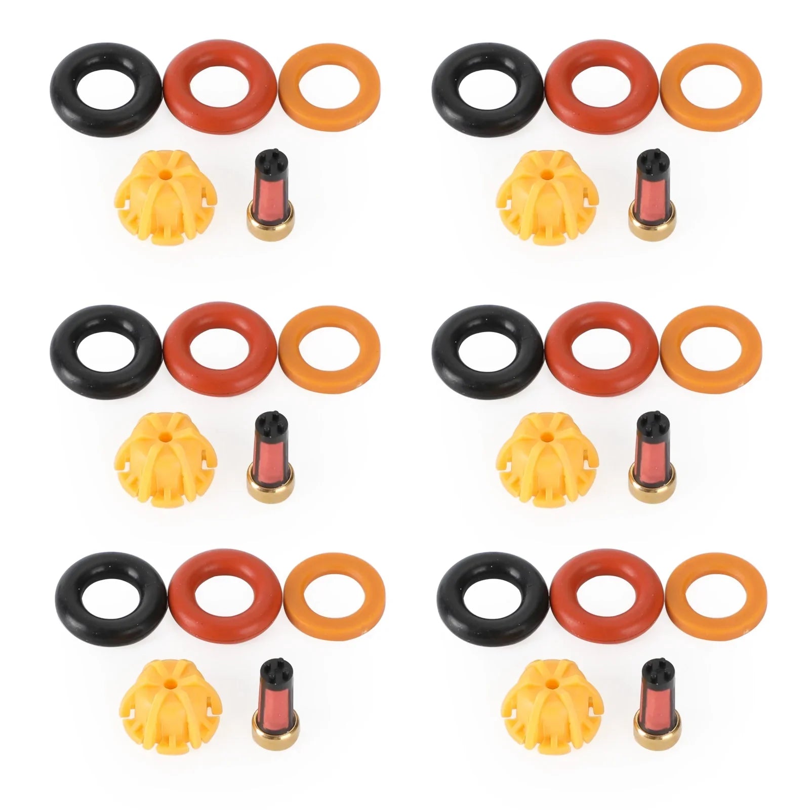 6x Kit di riparazione iniettori carburante per BMW M3/323is/325is/525i E36/E34/M50/S50 generico