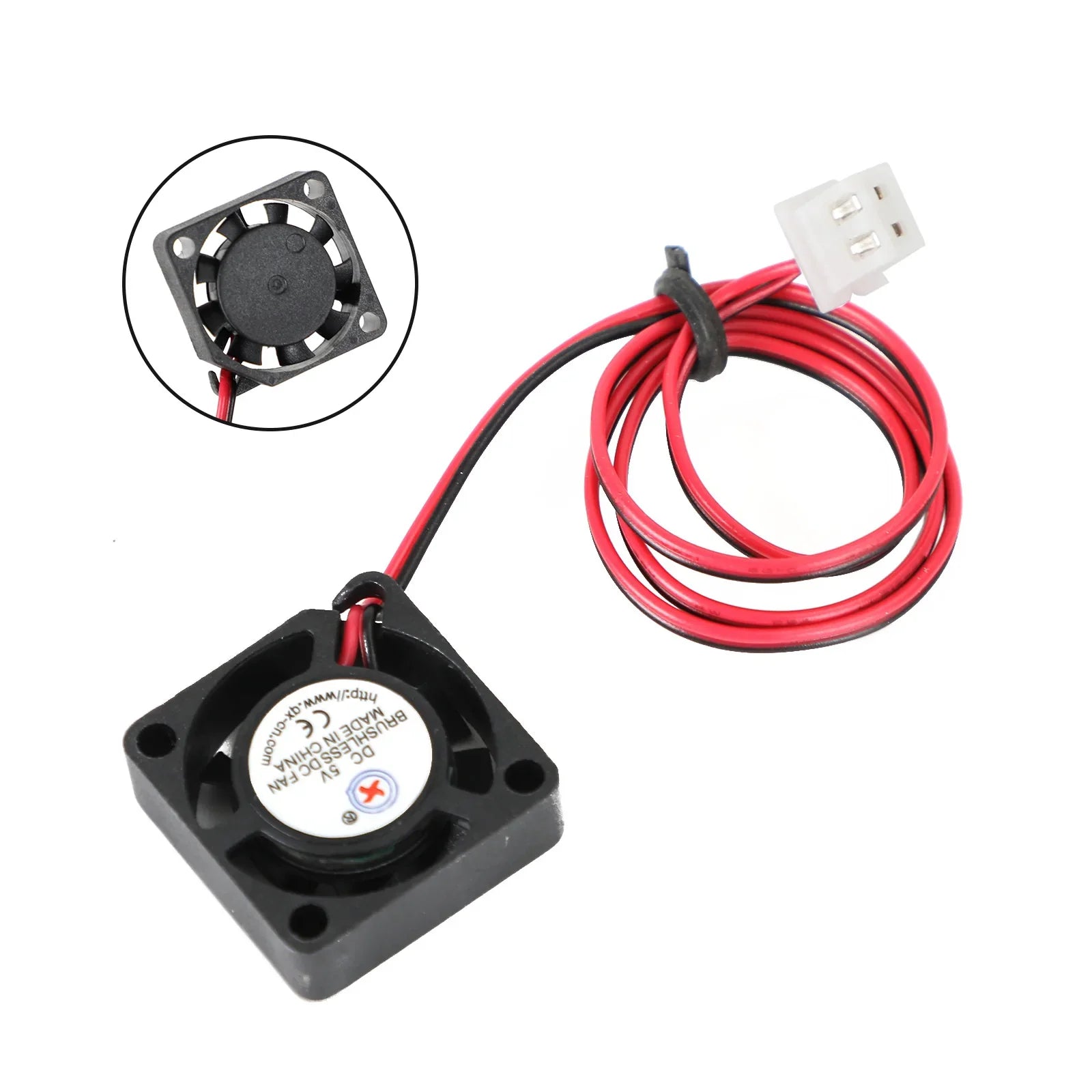 Ventilateur de ventilateur de refroidissement CC sans balais 5V 2006 20x20x6mm fil à 2 broches
