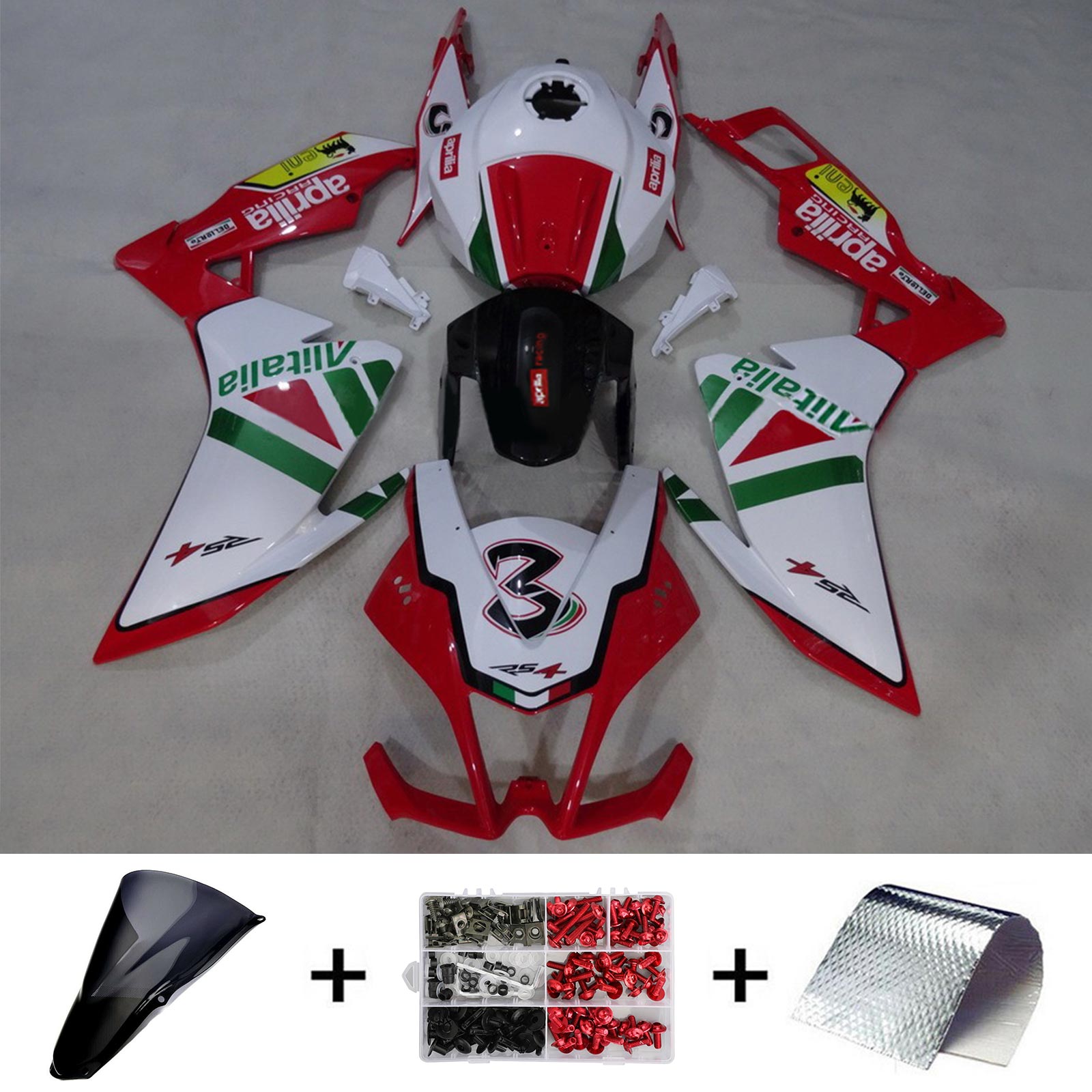 AMOTOPART Aprilia Rs4 Rs 125 Rs 50 2012-2016 Kit de carroserie