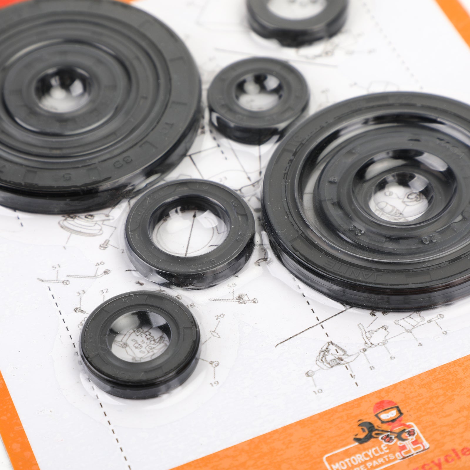 10 sztuk zestaw uszczelek olejowych silnika dla Honda CRF250R 2004-2009 CRF250X 2004-2017 Generic