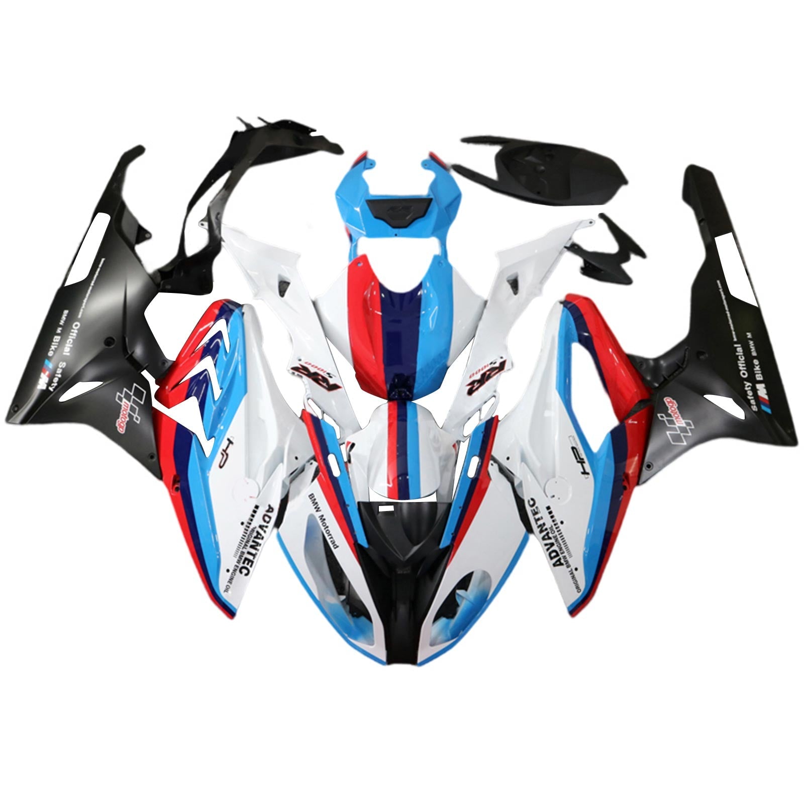 Amotopart BMW S1000RR 2015-2016 ABS kunststof carrosseriekuipset