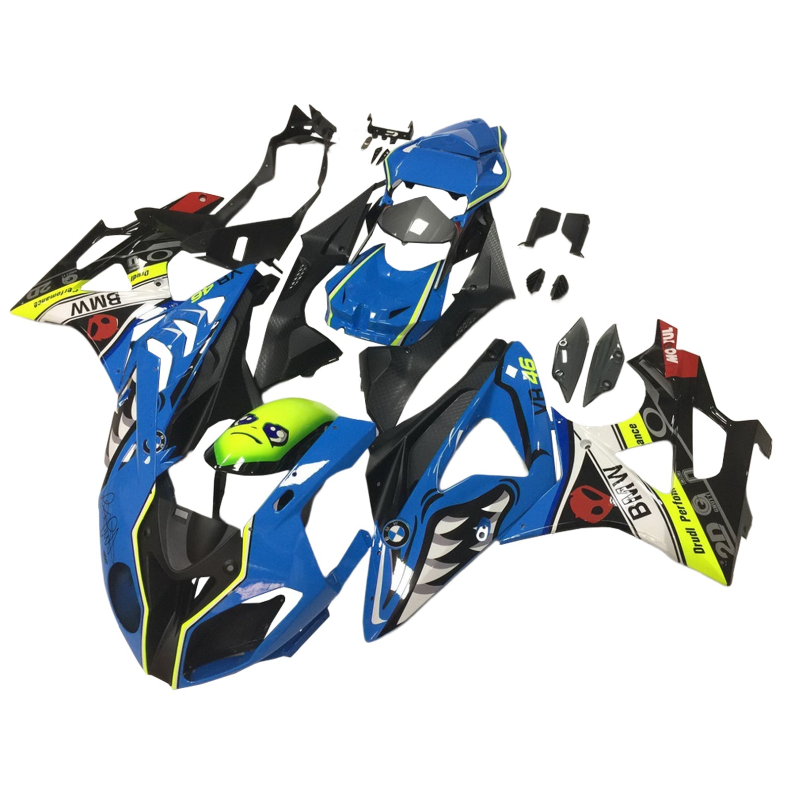 Amotopart BMW S1000RR 2009-2014 Kit de Faremanage Corrosserie plastični abs