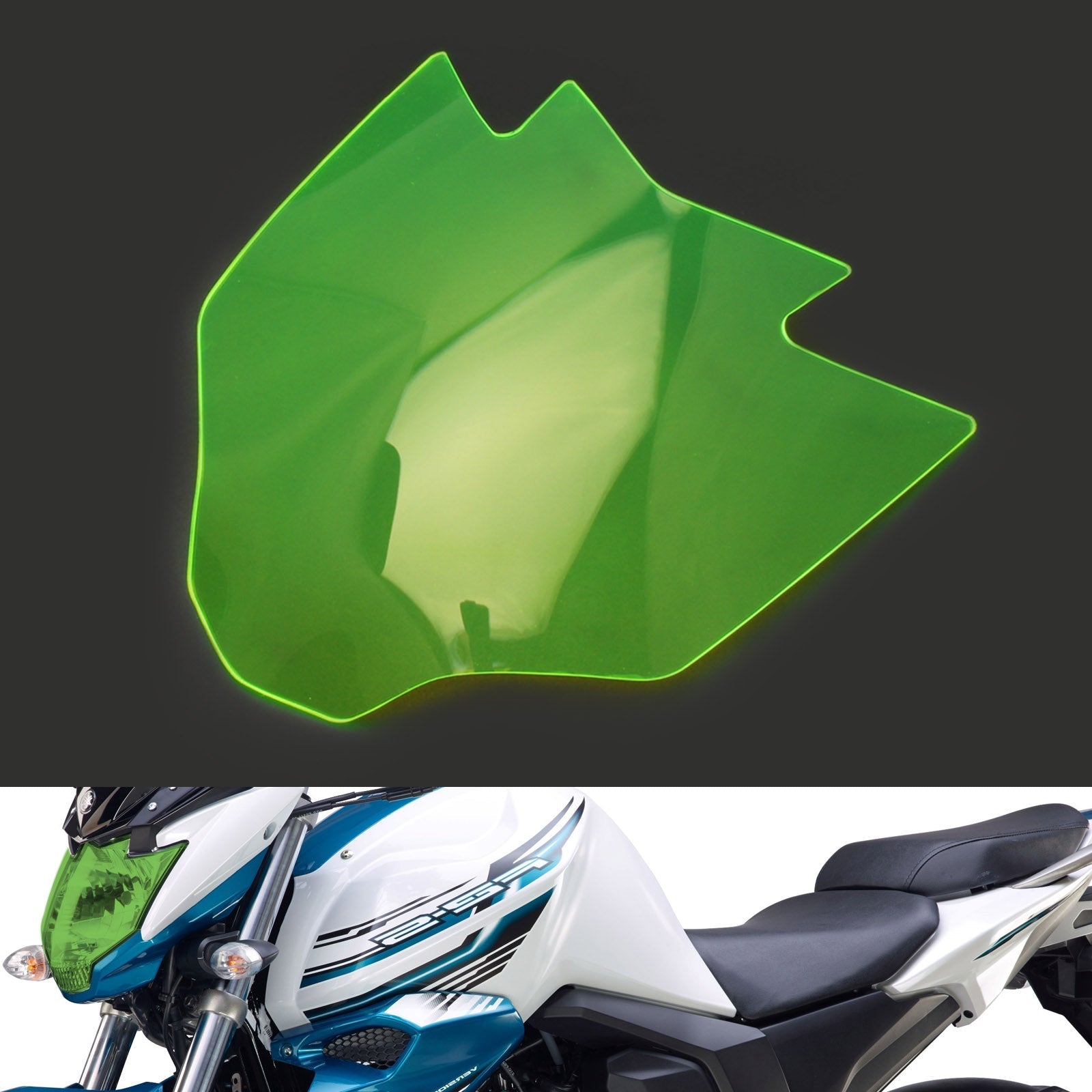 Yamaha FZ-S 150 17-19 Generic Smoke sopivan etuvalojen linssi