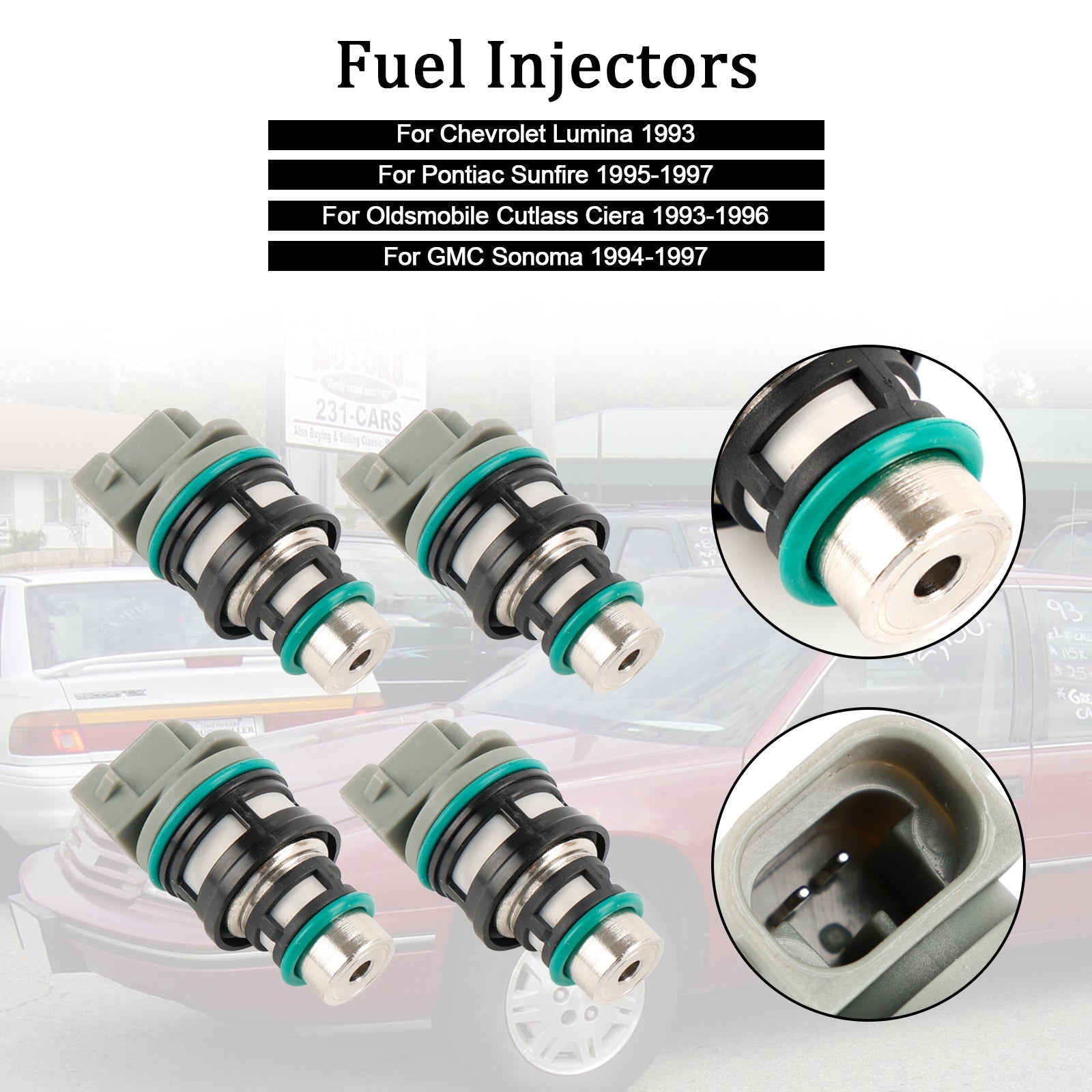 Injektorji za gorivo 17113124, 4 sobe, za Chevy, Buick Pontiac, 2.2 L, 17113197