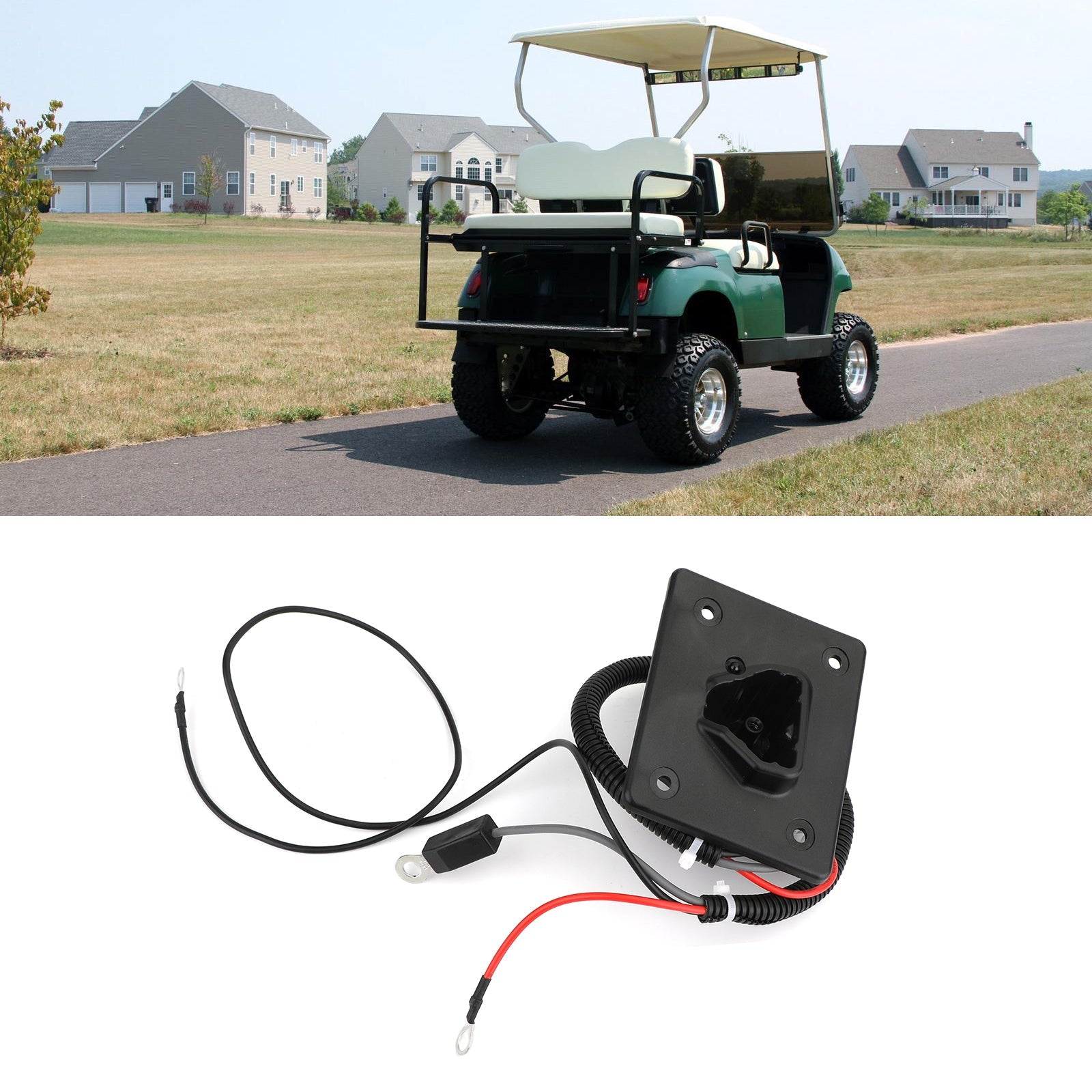 Enchufe de cargador Delta-Q de 48 V para carritos de golf EZGO RXV/TXT 2008 en adelante OEM 602529 genérico