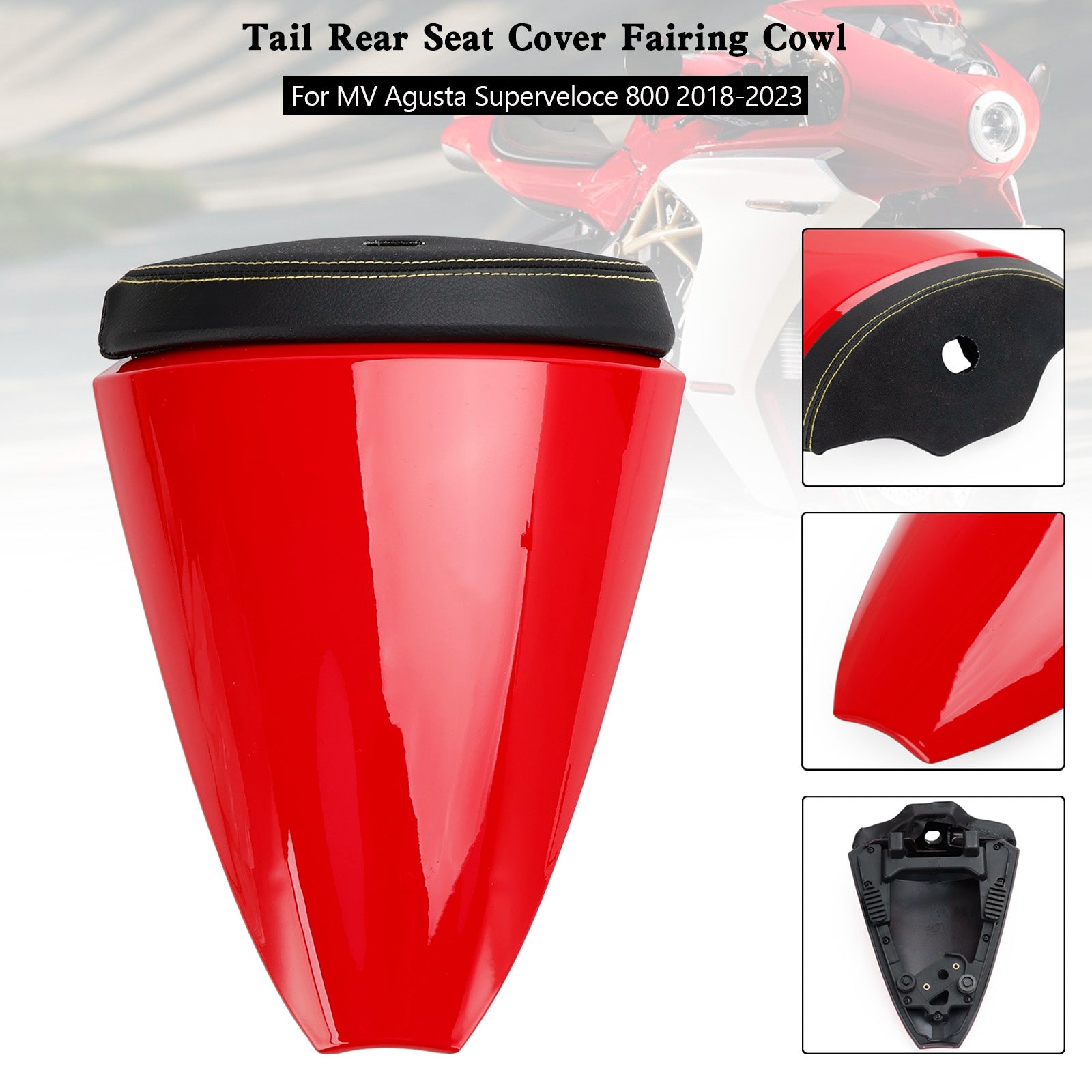MV Agusta Superveloce 800 2018-2023 Zadnji pokrov zadnjega sedeža, puhasta kapuca