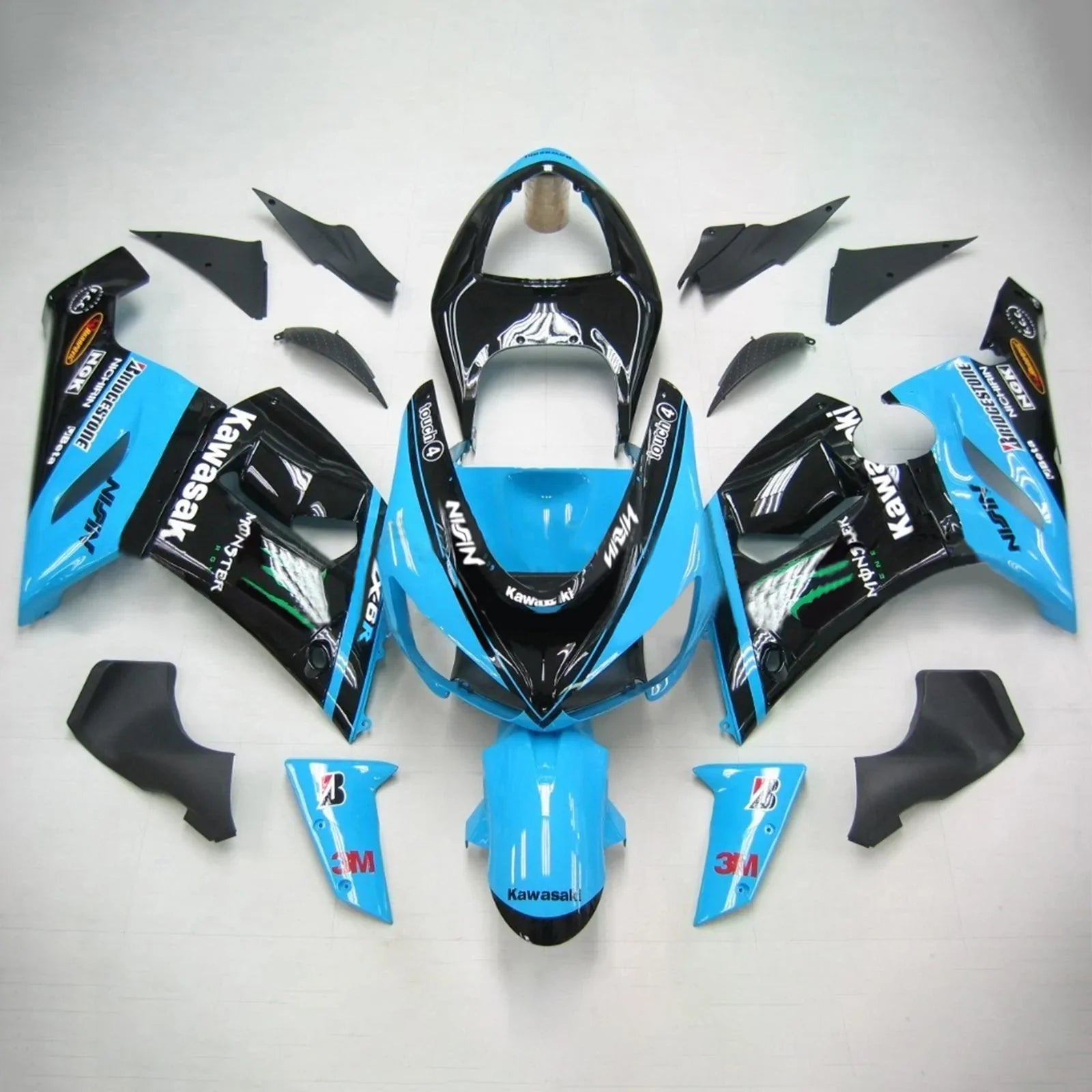 Zestaw owiewek Amotopart do Kawasaki ZX6R 636 2005-2006 Generic