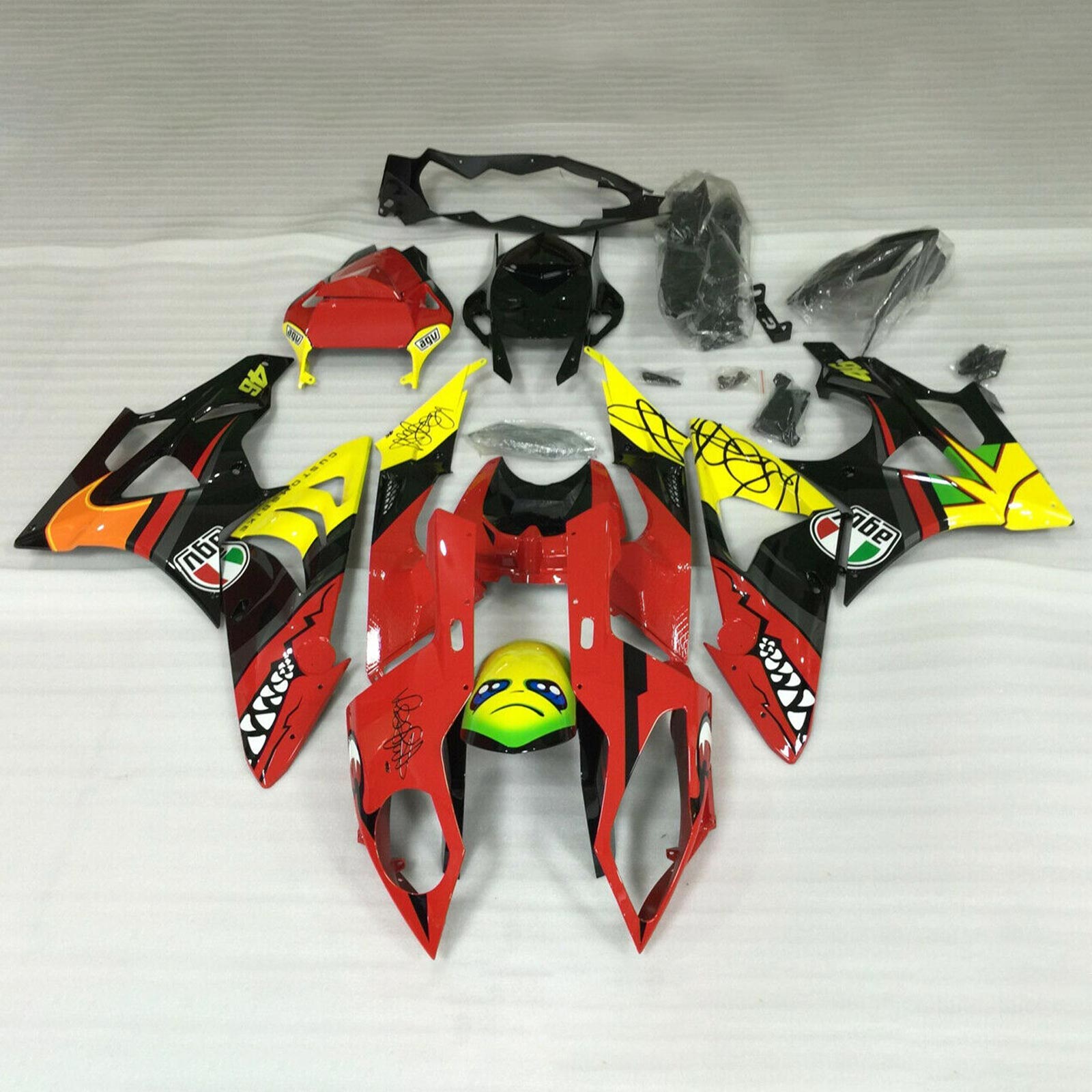 Kit carenado inyección Amotopart carrocería plástico ABS para BMW S1000RR 2015-2016 generico