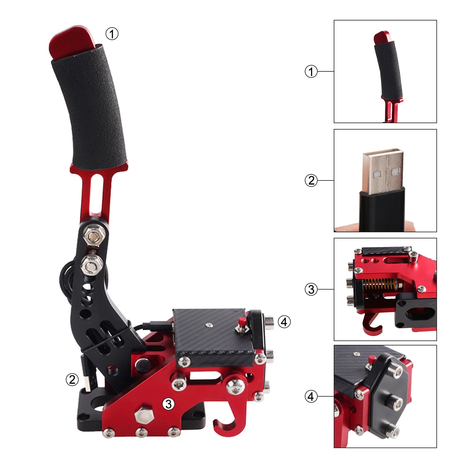 Kits de frein à main USB SIM X1 14 bits pour jeux de course, support de volant G920