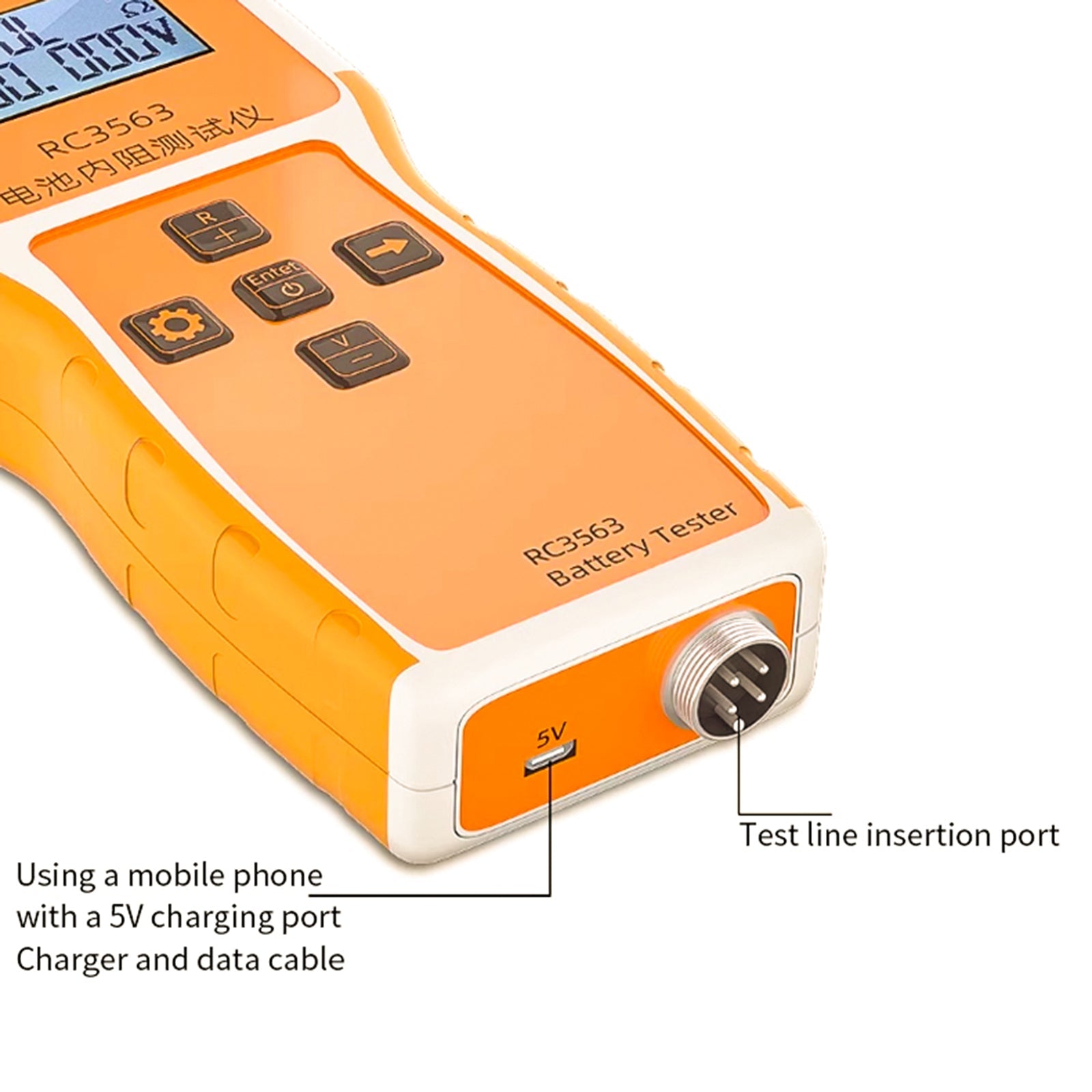 RC3563 Batterijspanningsmeter, interne weerstandsspanningstester, detector