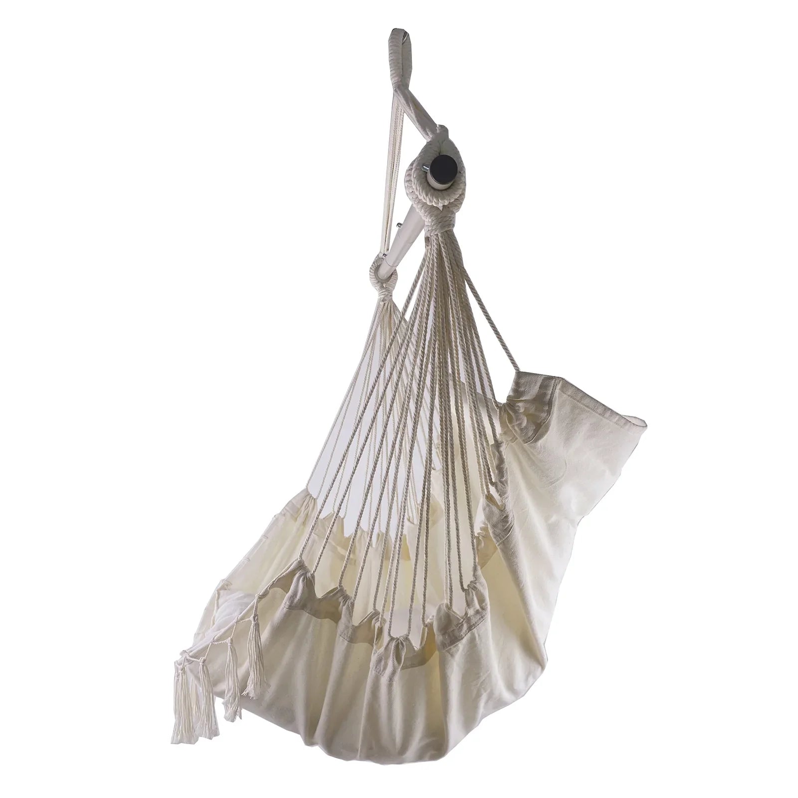 Chaise de hamac 'intérieur/extérieure accrochant la balançoire de corde avec des coussins portant la charge 150KG
