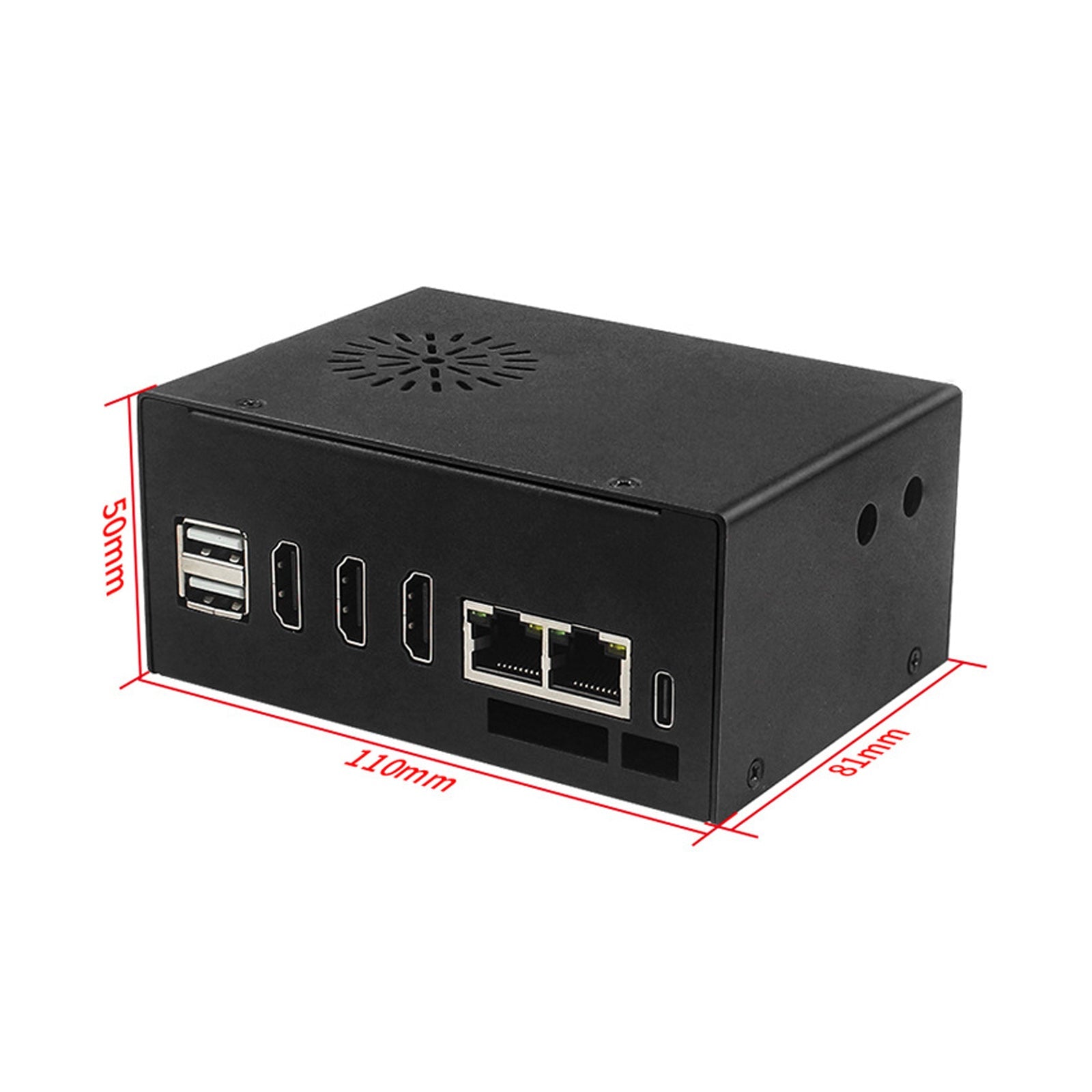 Orange Pi 5 Plus metalowy obudowa chłodzenia z zewnętrznym wentylatorem i anteną Wi -Fi