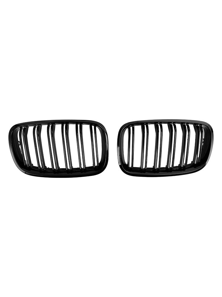 BMW X6 Hybrid E72 2008-2011 Glanzend zwarte voorbumpergrille