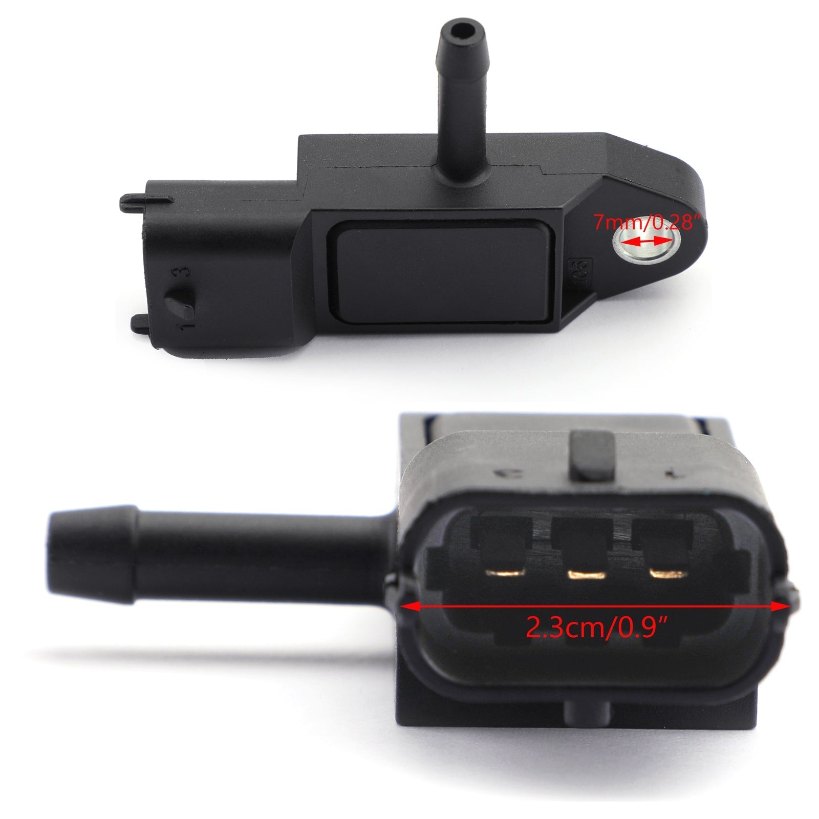 Sensore di pressione DPF compatibile Vauxhall/Opel - Astra, Corsa D, Insignia, Zafira (1.3/1.7/2.0L CDTI)