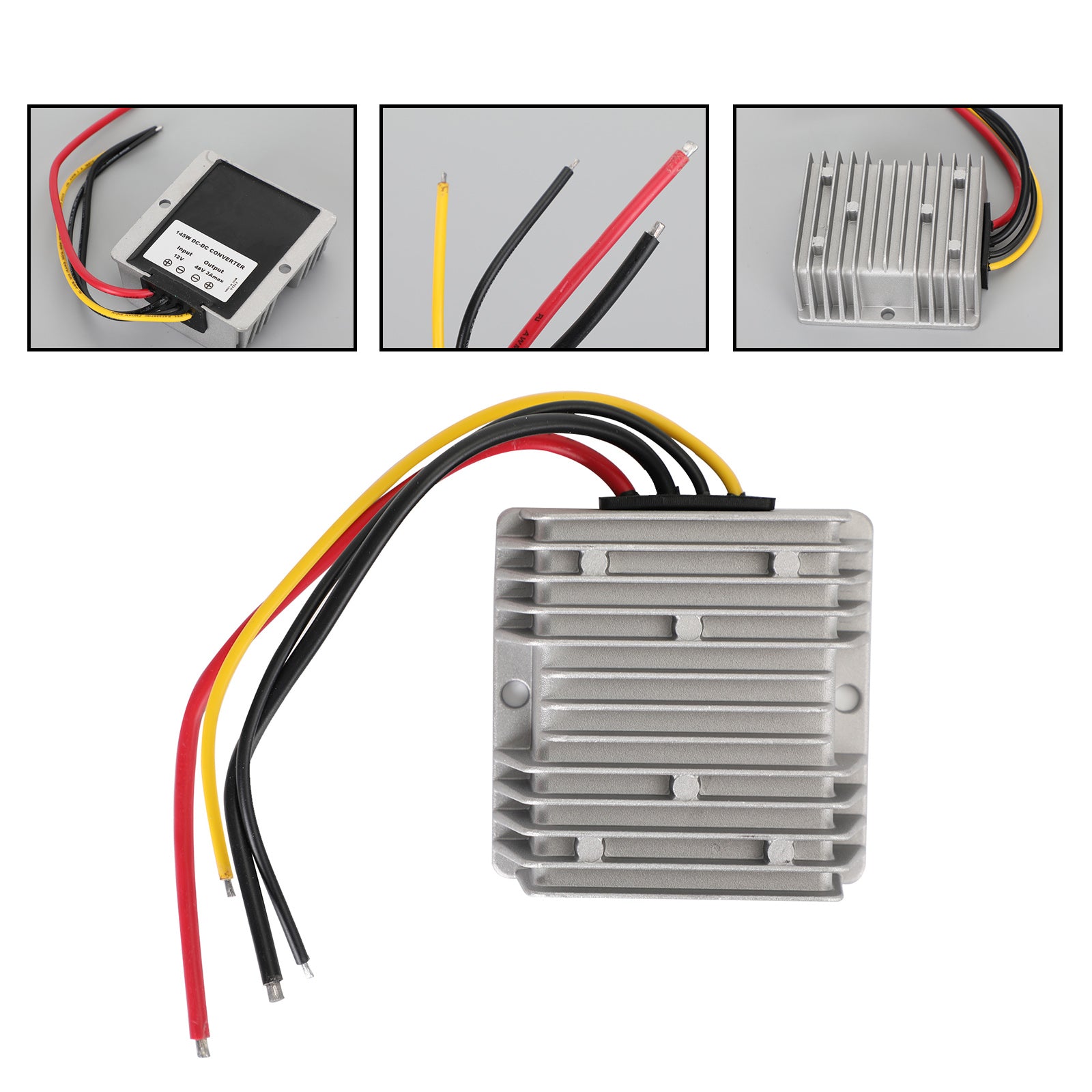 DC-DC 12V-48V 3A 145W KOP UP CONVERTER REGULATOR 'Vodoodporna oskrba z avtomobilom