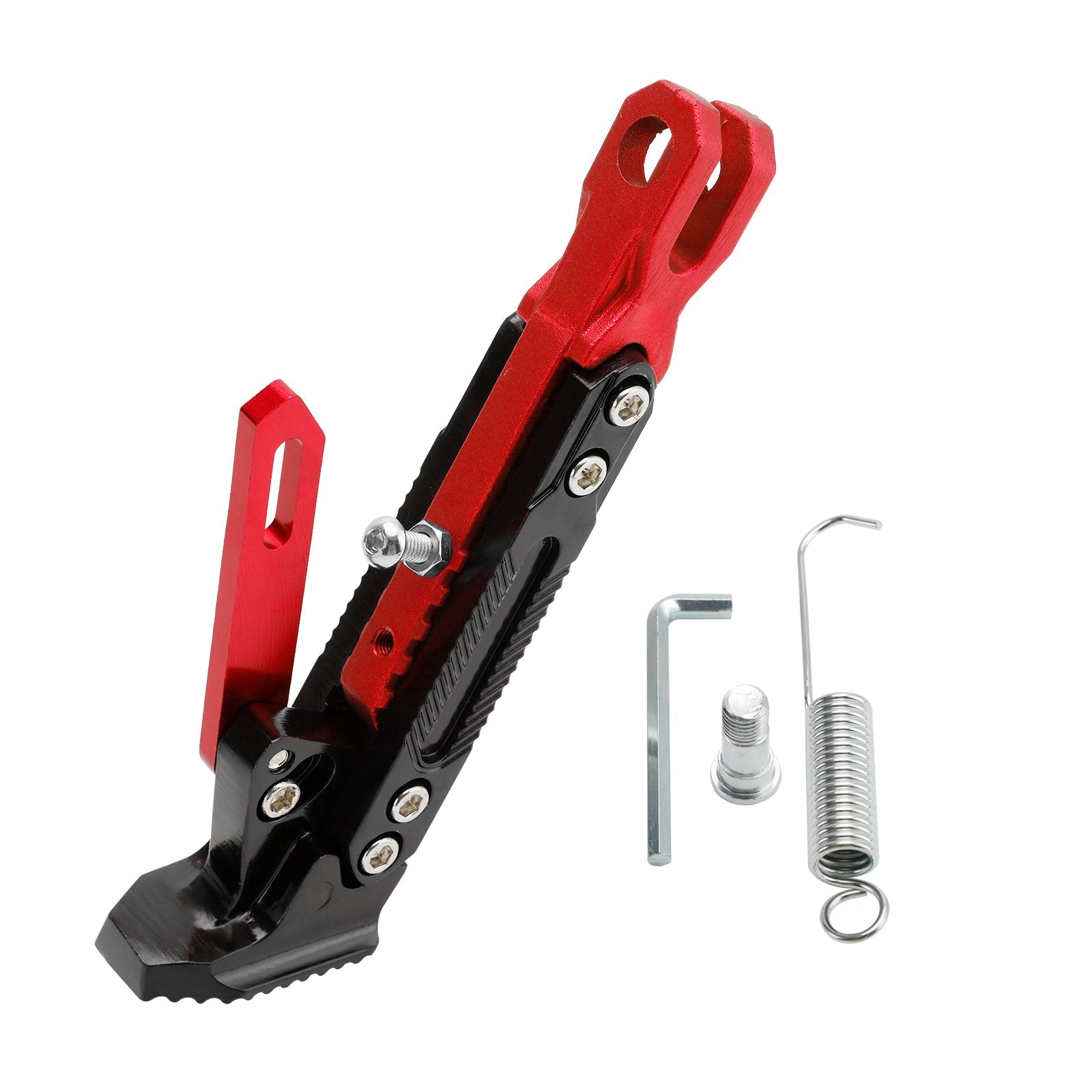 Električna motoristična škrlata, podpora za parkiranje, nastavljiva stranska podpora