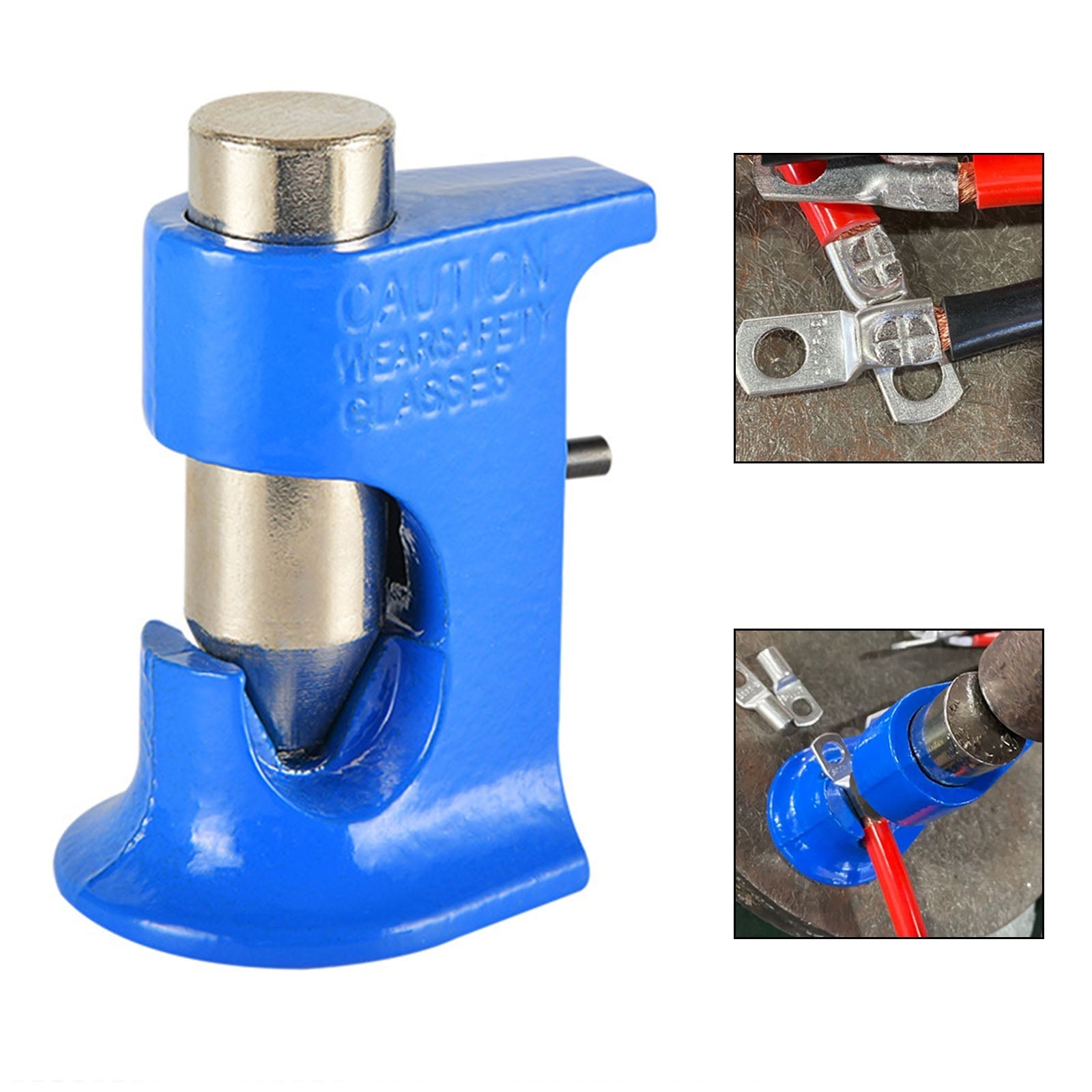 Engarzadora de martillo, engarzadora, Cable de batería, herramienta de engaste, alambre 16 AWG - 4/0 AWG