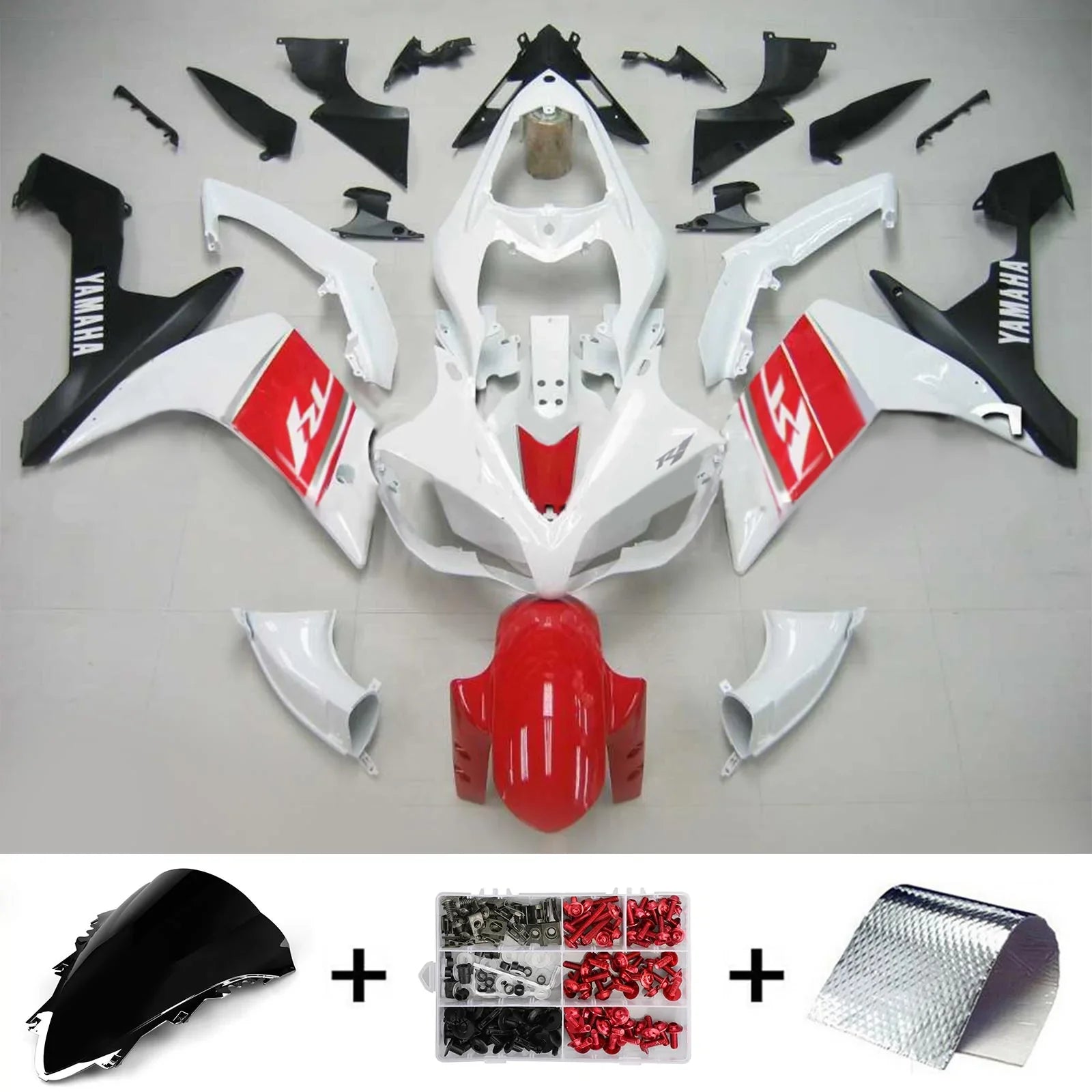 Kit de carénage Amotopart pour Yamaha YZF 1000 R1 2007-2008 générique
