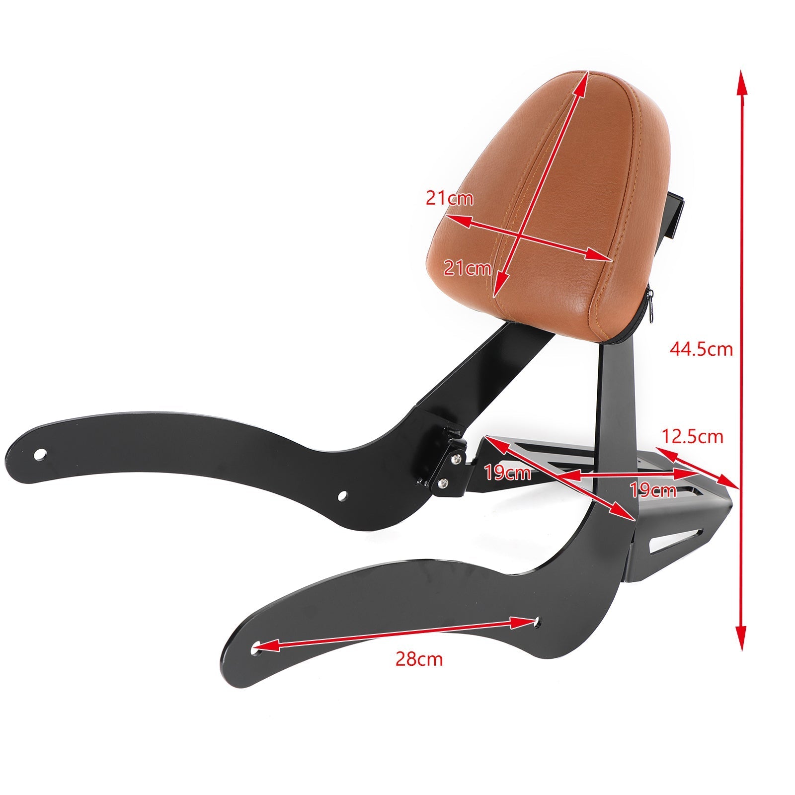 Dossier passager Sissy Bar adapté pour Indian Scout 2015-2020 Scout Sixty ABS générique