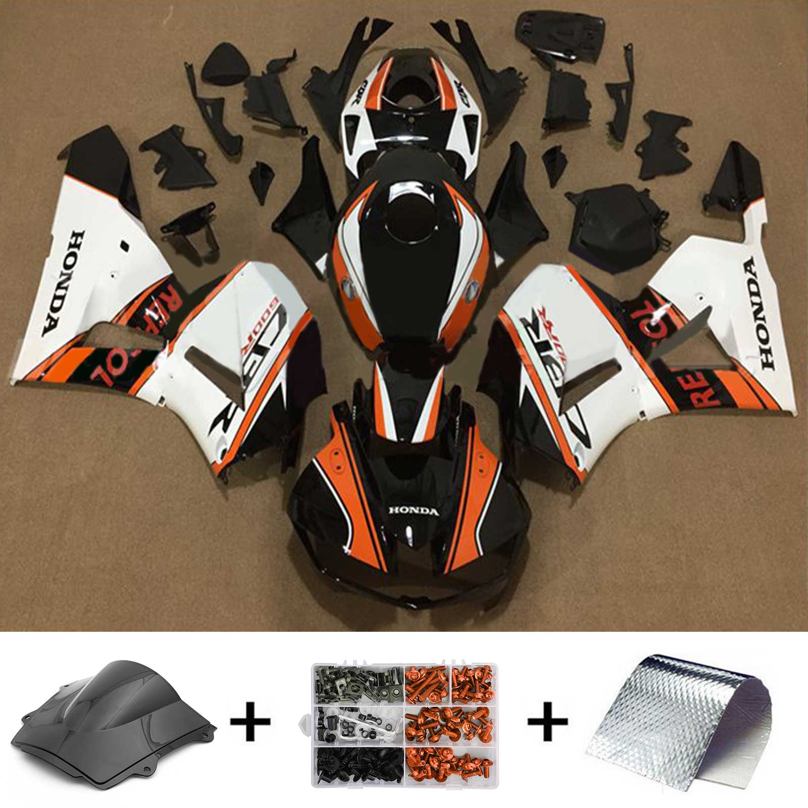 Amotopart Honda CBR600RR 2013-2023 F5 ABS muovinen korin suojasarja