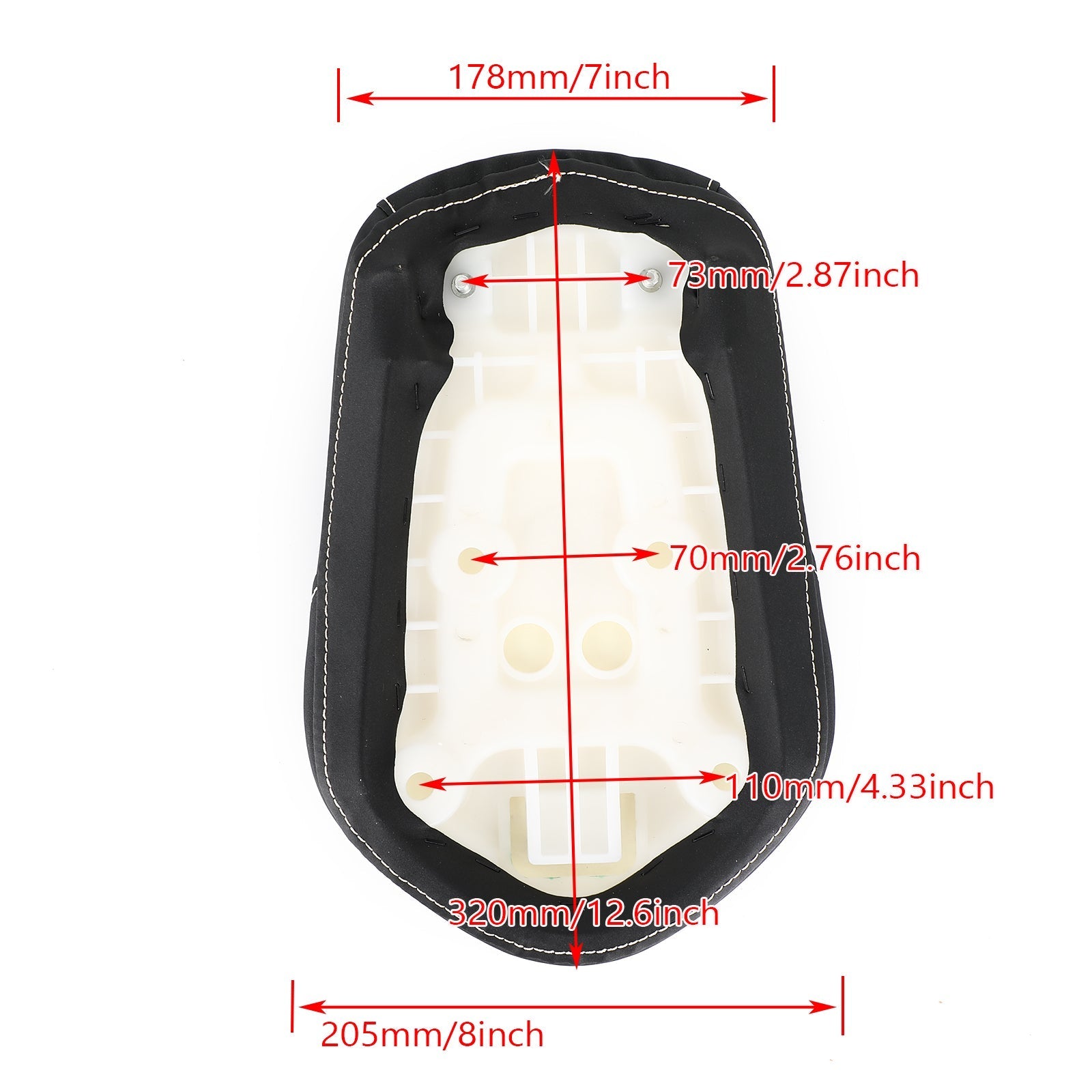 Yamaha Bolt XVS 950 Voetsteun achter Voetsteun Passagiersstoel Fedex Express