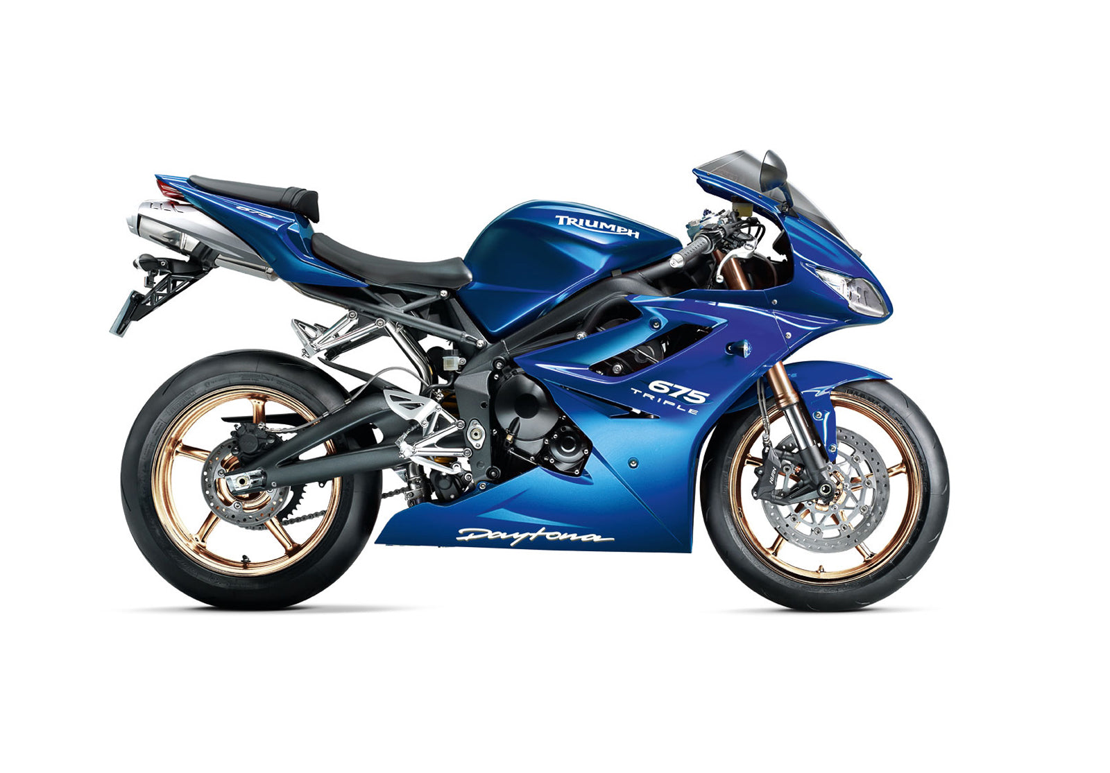 Carénages Amotopart 2006-2008 Triumph Daytona 675 Bleu Daytona Generic