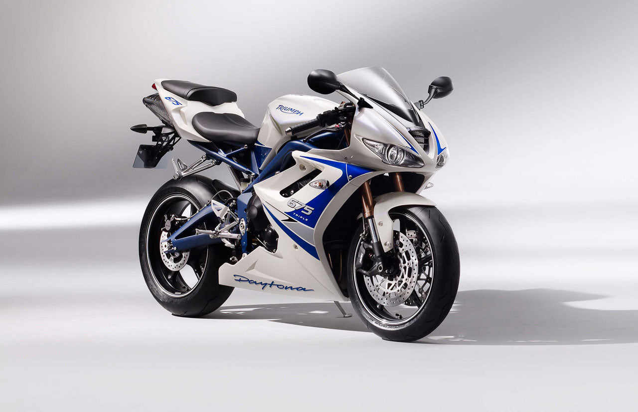 Amotopart Carénages Triumph Daytona 675 Blanc Bleu 675 (2006-2008) Générique