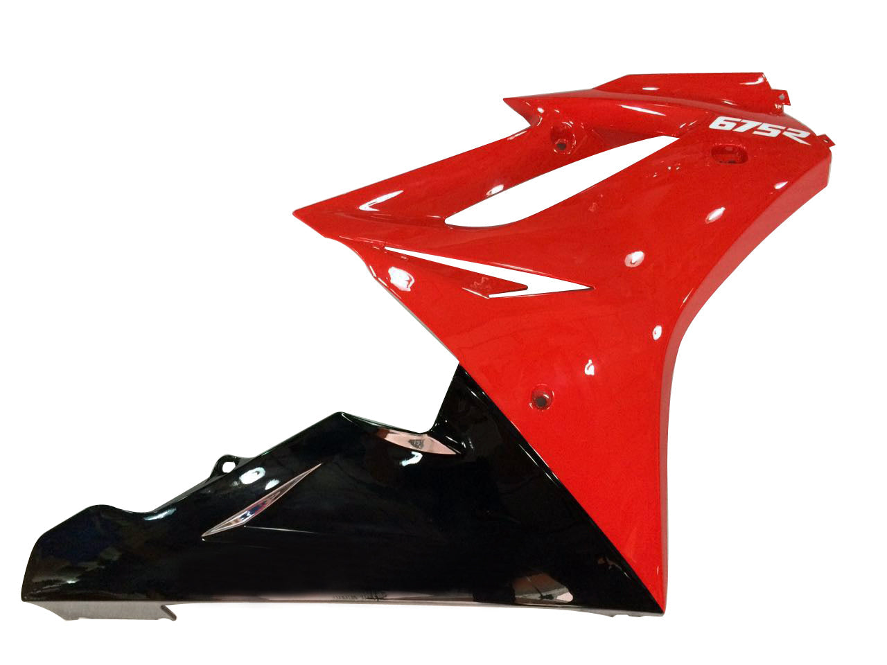 Carenados Amotopart 2006-2008 Triumph Daytona 675 Rojo Negro Daytona Genérico
