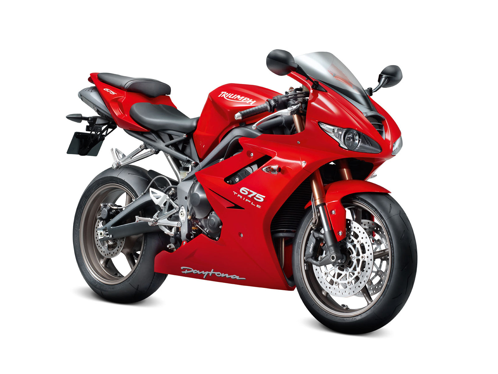 Carenados Amotopart 2009-2012 Triumph Daytona 675 Rojo Daytona Genérico