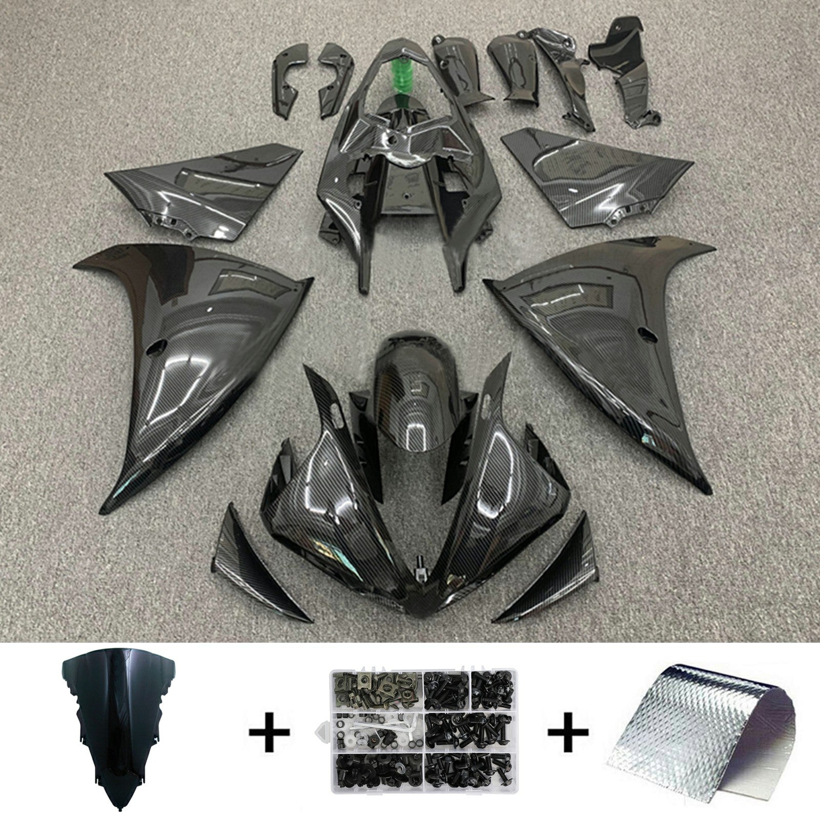 Amotopart Yamaha YZF 1000 R1 2009-2011 Kit Carénage Carrosserie Plastique ABS