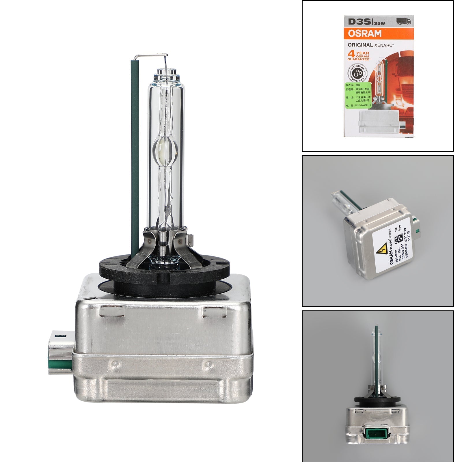 D3S pour OSRAM Original Xenarc HID voiture/camion phare lampe lumière 42V35W 66340HBI générique