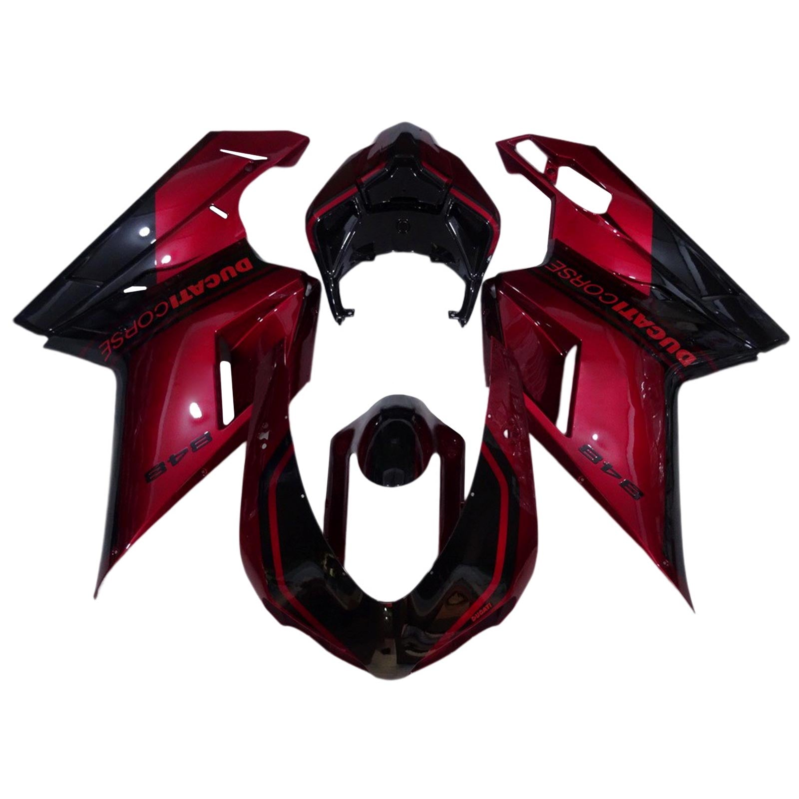 Ducati 1098 1198 848 2007-2011 Zestaw owiewek nadwozia ABS