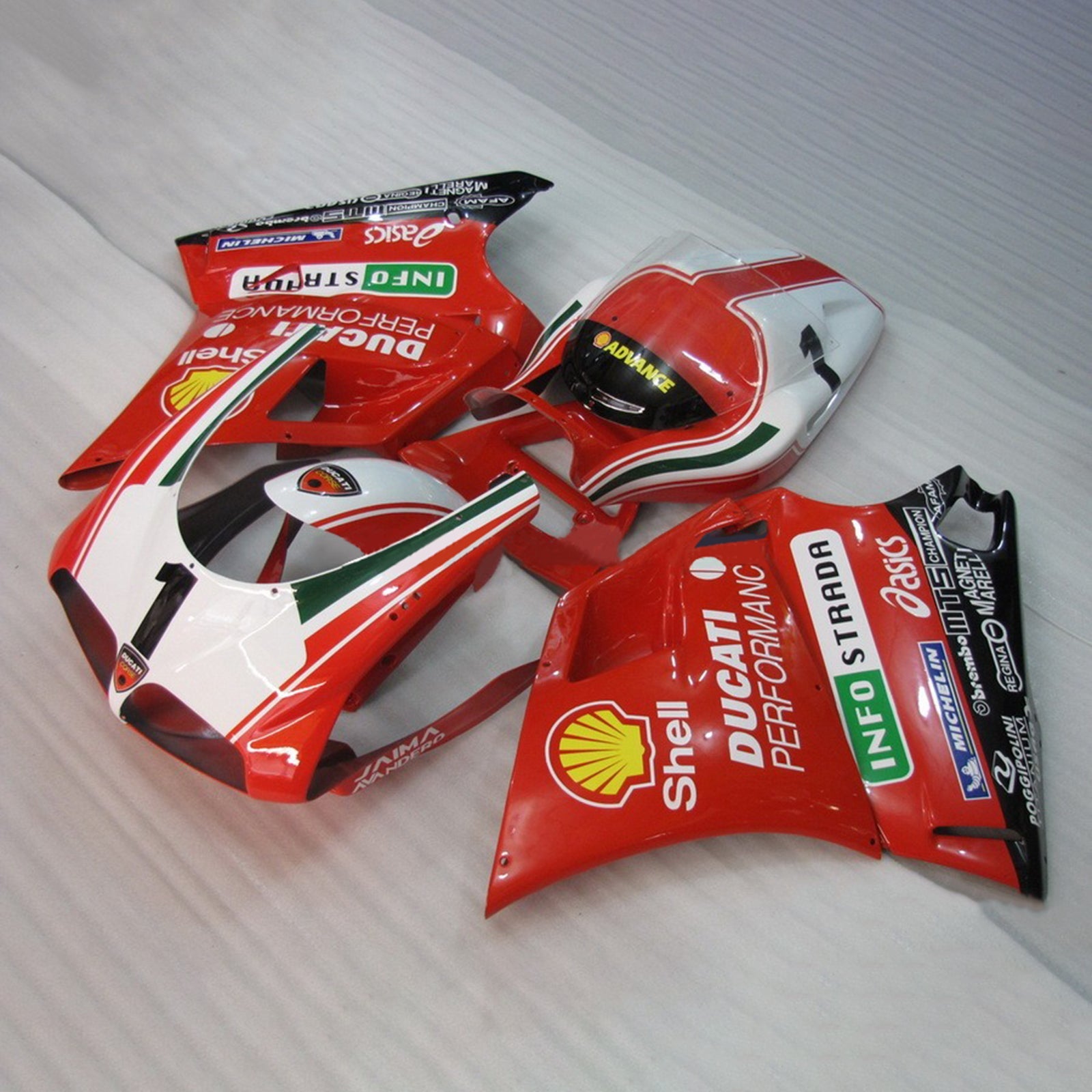 Amotopart Ducati 996 748 1996-2002 Kuip ABS carrosseriekit